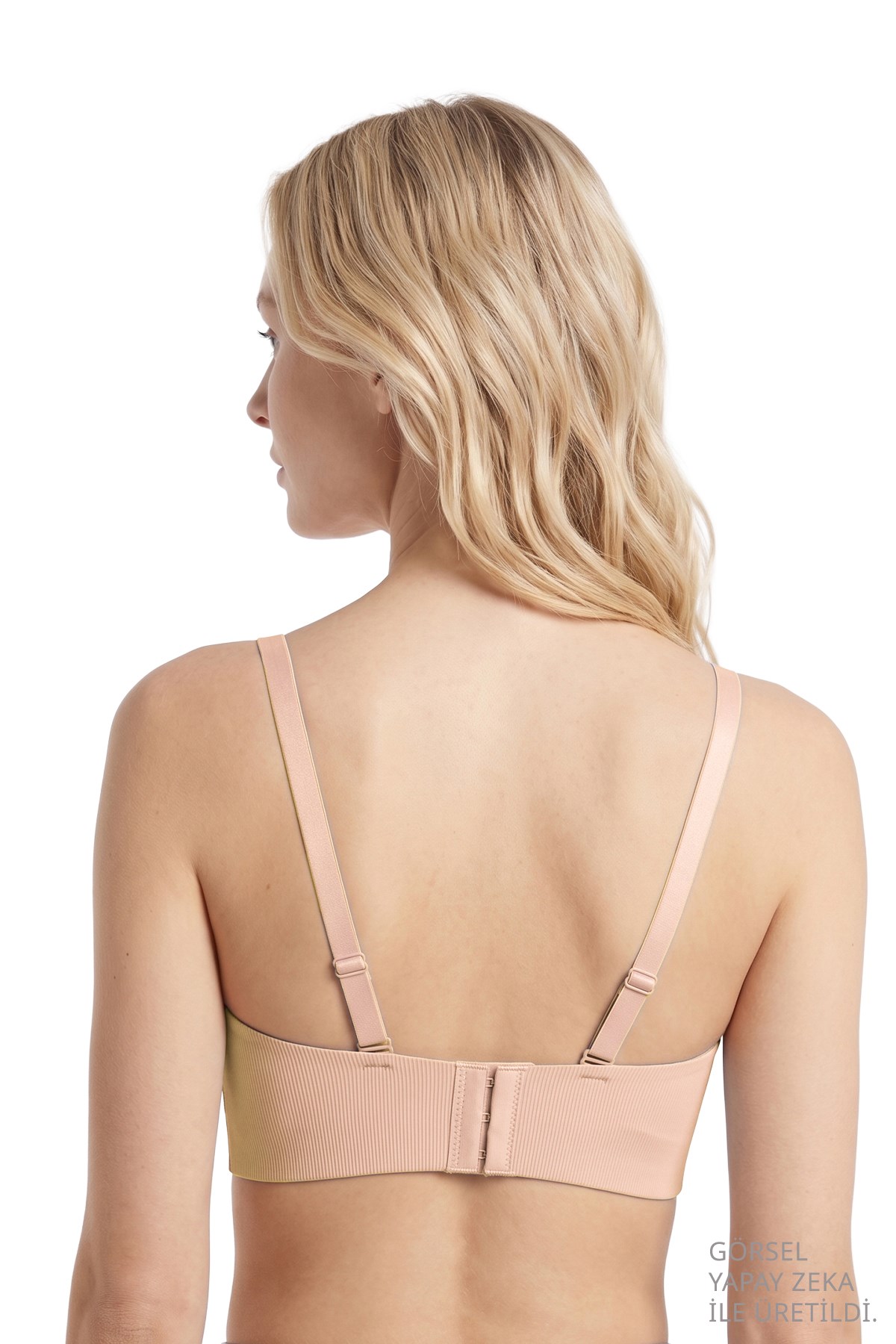 Seamless Bra - Velora | Ten Lazer Kesim Balensiz Rib Dokulu Dikişsiz Kadın Sütyen