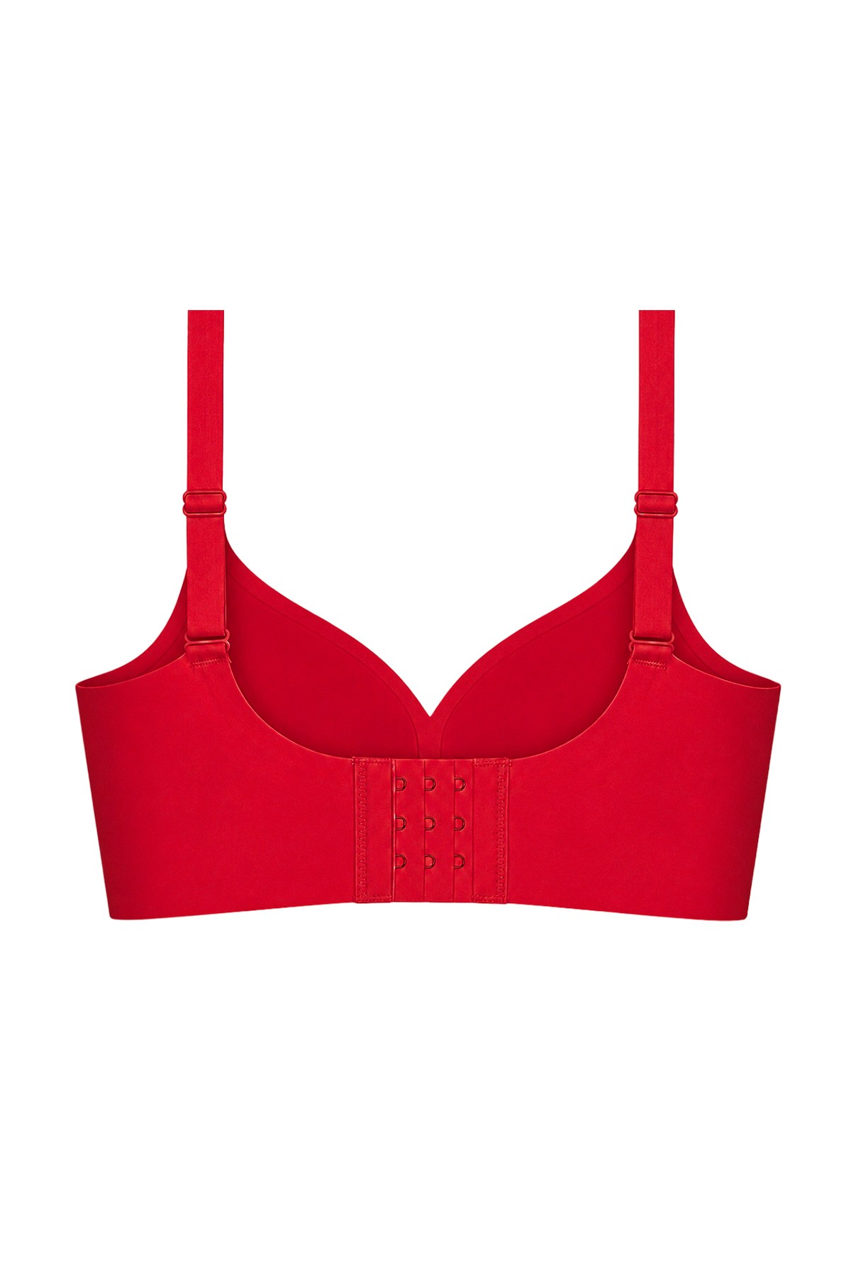Seamless Bra - Valora | Kırmızı Lazer Kesim Toparlayıcı Balensiz Kadın Sütyen