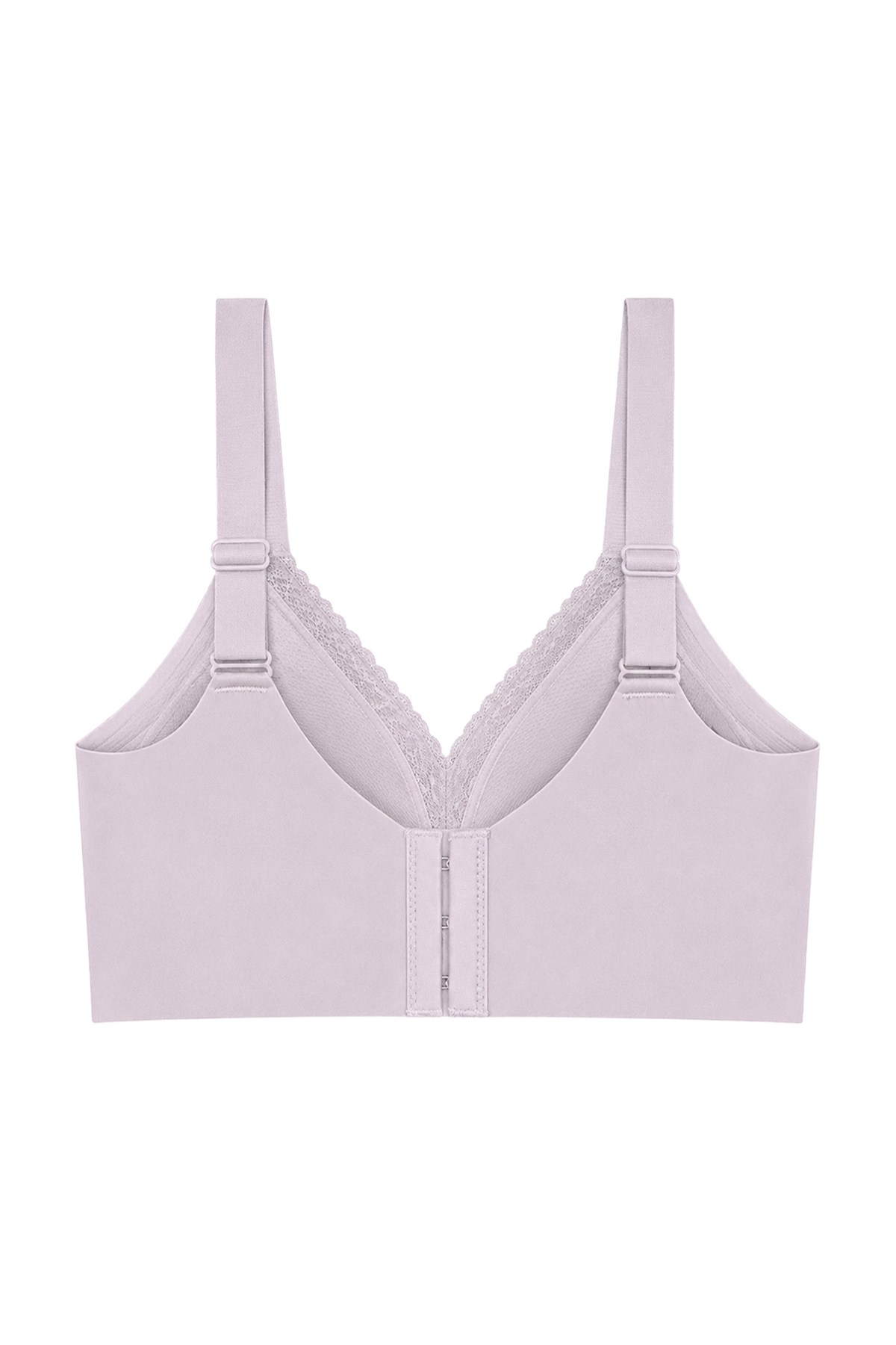 Seamless Bra - Seravia | Lila Lazer Kesim Dantelli Minimizer Kadın Sütyen