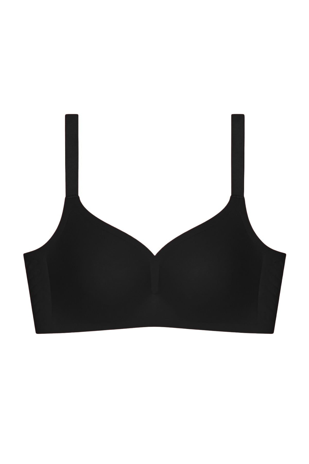 Seamless Bra - Valora | Siyah Lazer Kesim Toparlayıcı Balensiz Kadın Sütyen