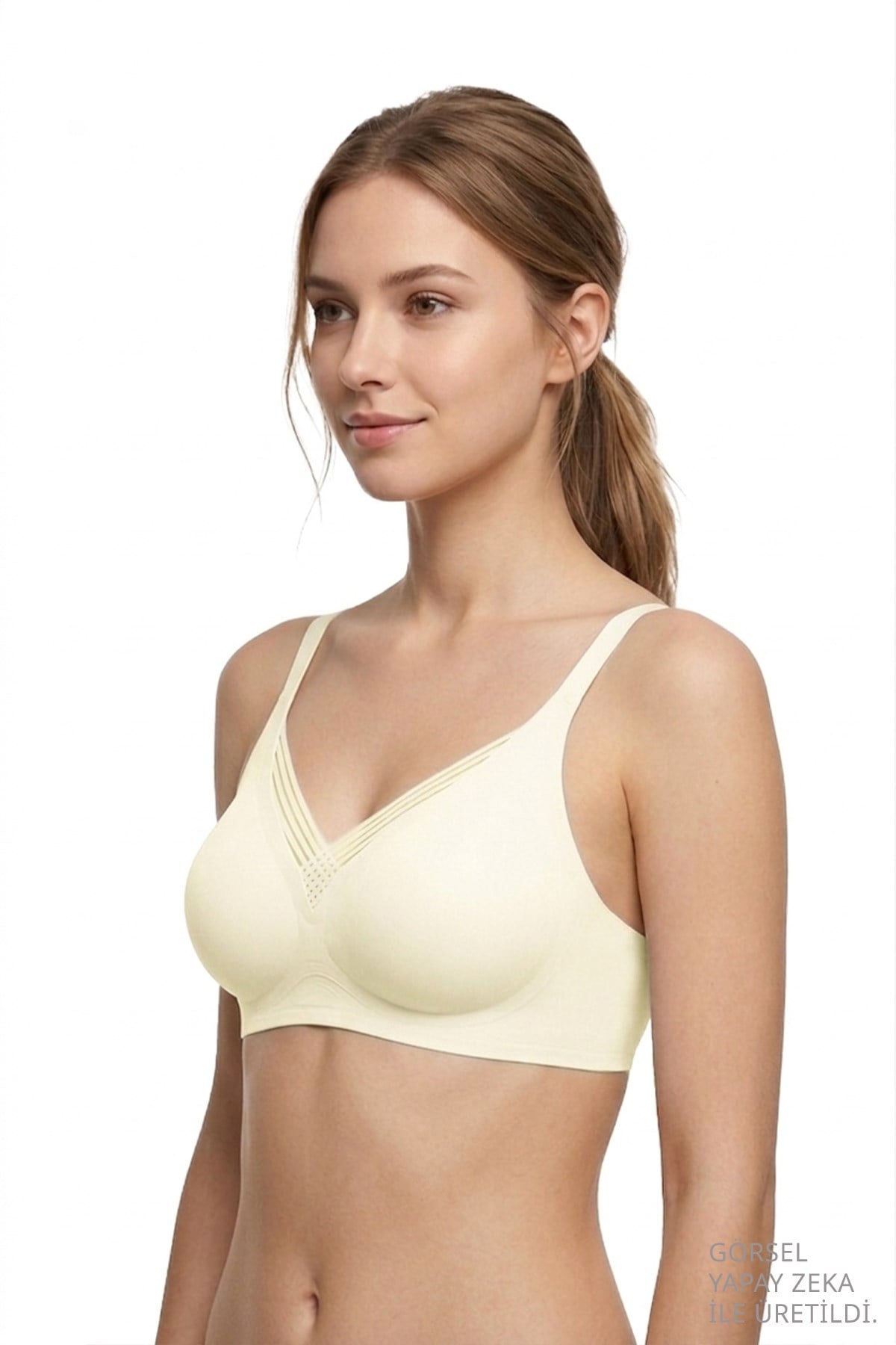 Seamless Bra - Lucent | Lazer Kesim Balensiz Ön Çapraz Şerit Detaylı Kadın Sütyen 3lü Paket-2