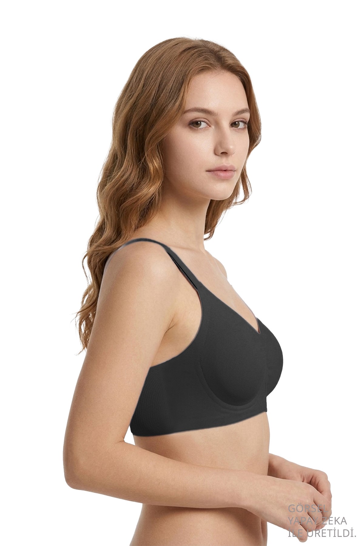 Seamless Bra - Alure | Siyah Lazer Kesim Balensiz Perfore Detaylı Dikişsiz Kadın Sütyen