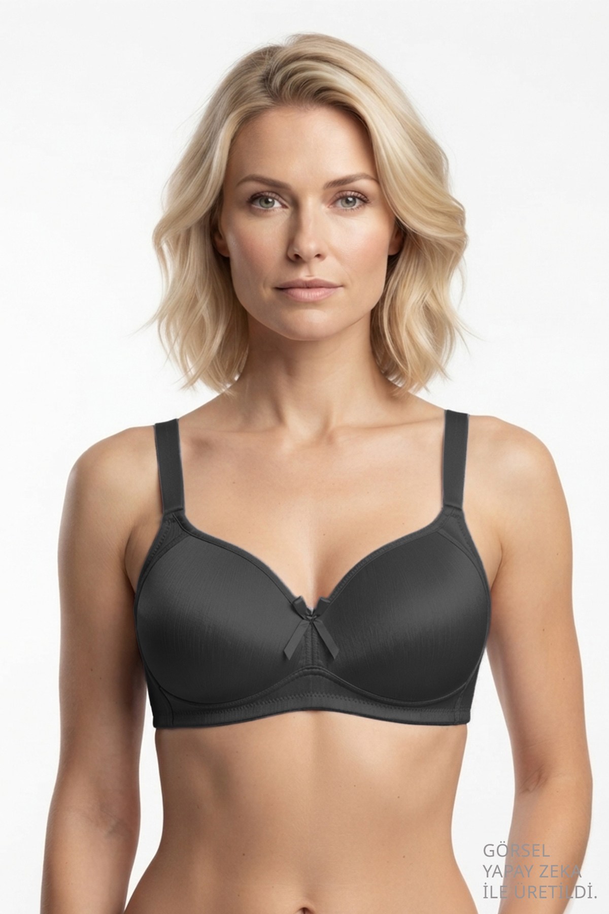Bra - Elvia | Büyük Beden Parlak Balensiz Straplez Minimizer Kadın Sütyen 3lü Paket-2