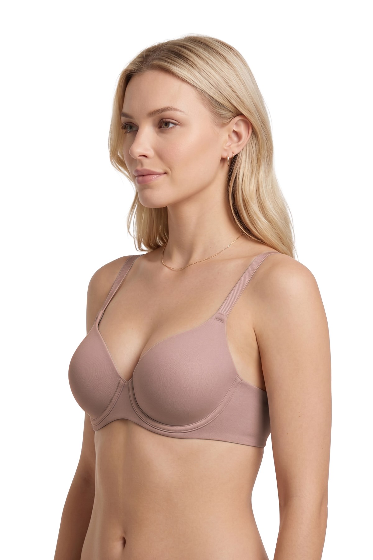 Seamless Bra - Wired | Kahverengi Lazer Kesim Dikişsiz Balenli Kadın Sütyen