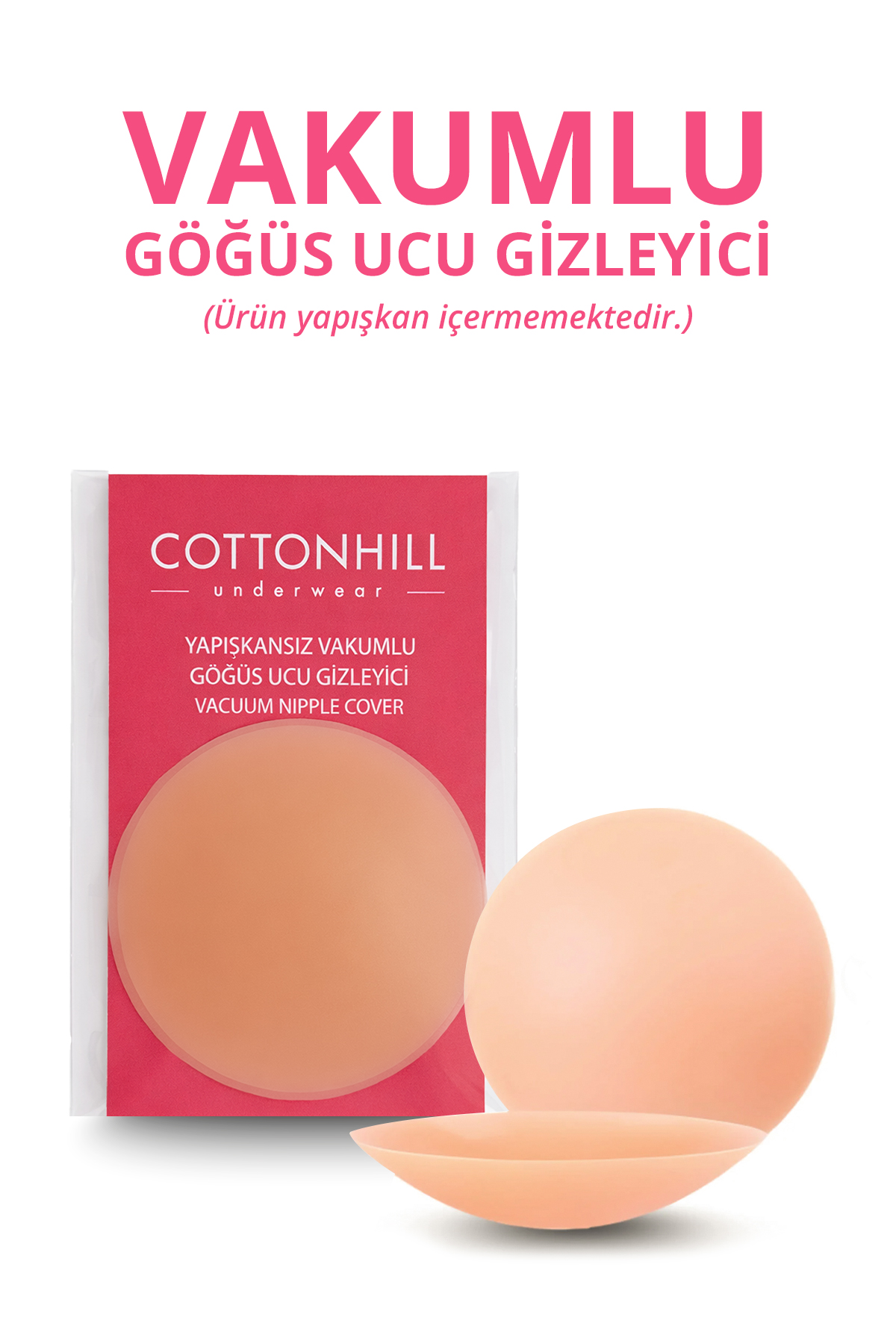 Ten Vakumlu Yapışkansız Göğüs Ucu Kapatıcı, Meme Ucu Kapatıcı