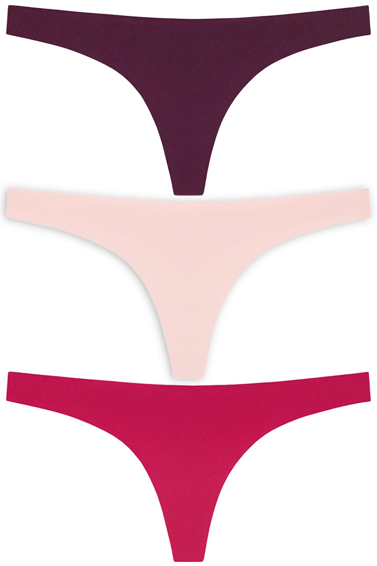 Basic Lazer Kesim Tanga Külot 3lü Paket - 3