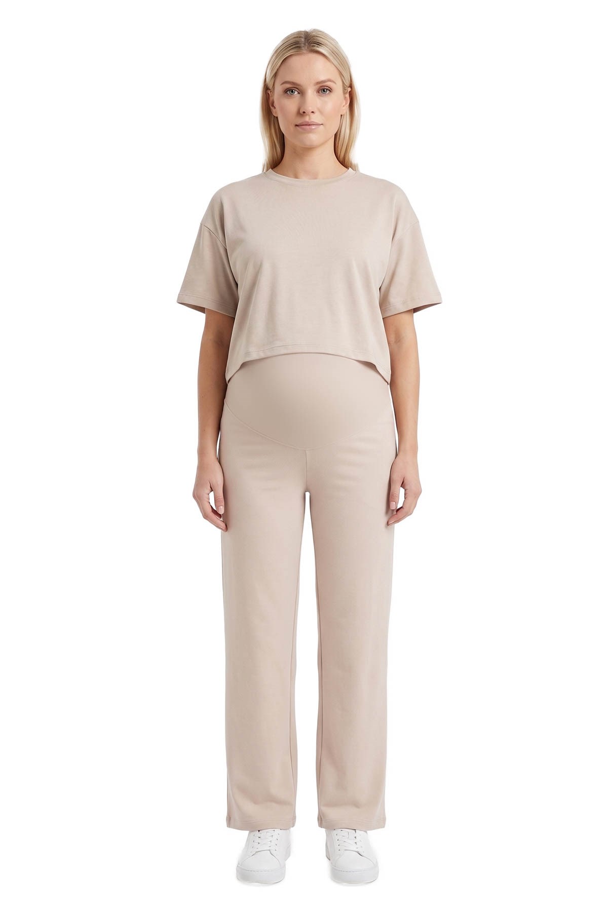 Premium - Sway Collection | Vizon Yüksek Bel Modal Hamile Kadın Pantolon 