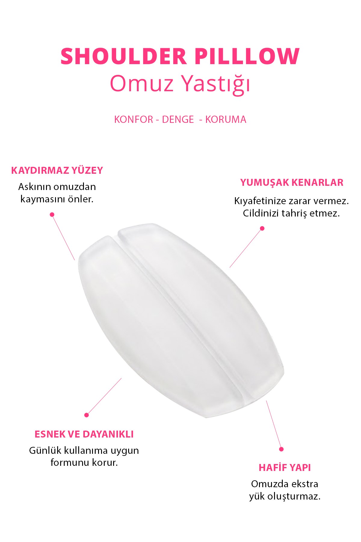 Ten Silikon Sütyen Omuz Askı Pedi