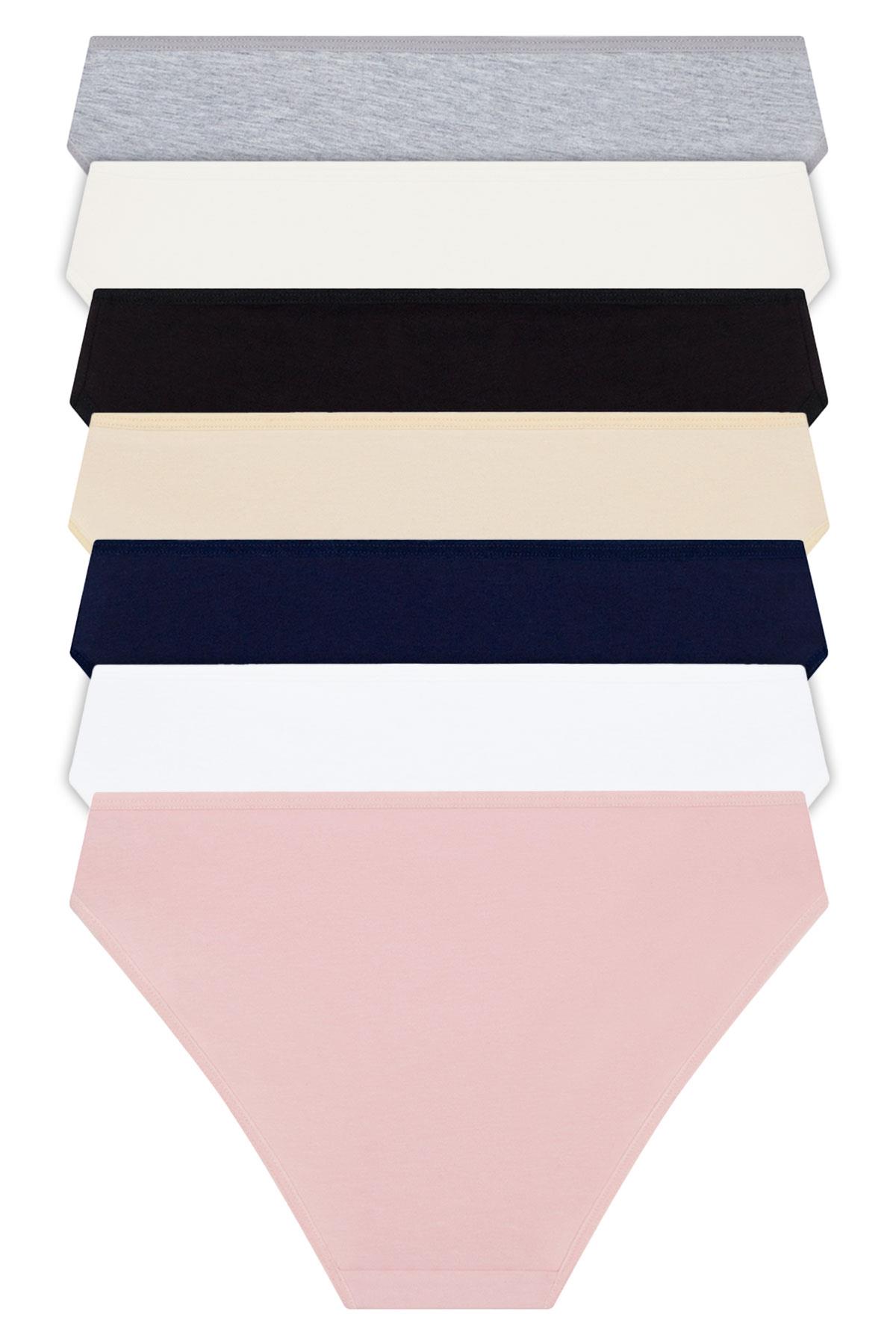Basic Pamuklu Kadın Bikini Külot 7li Paket