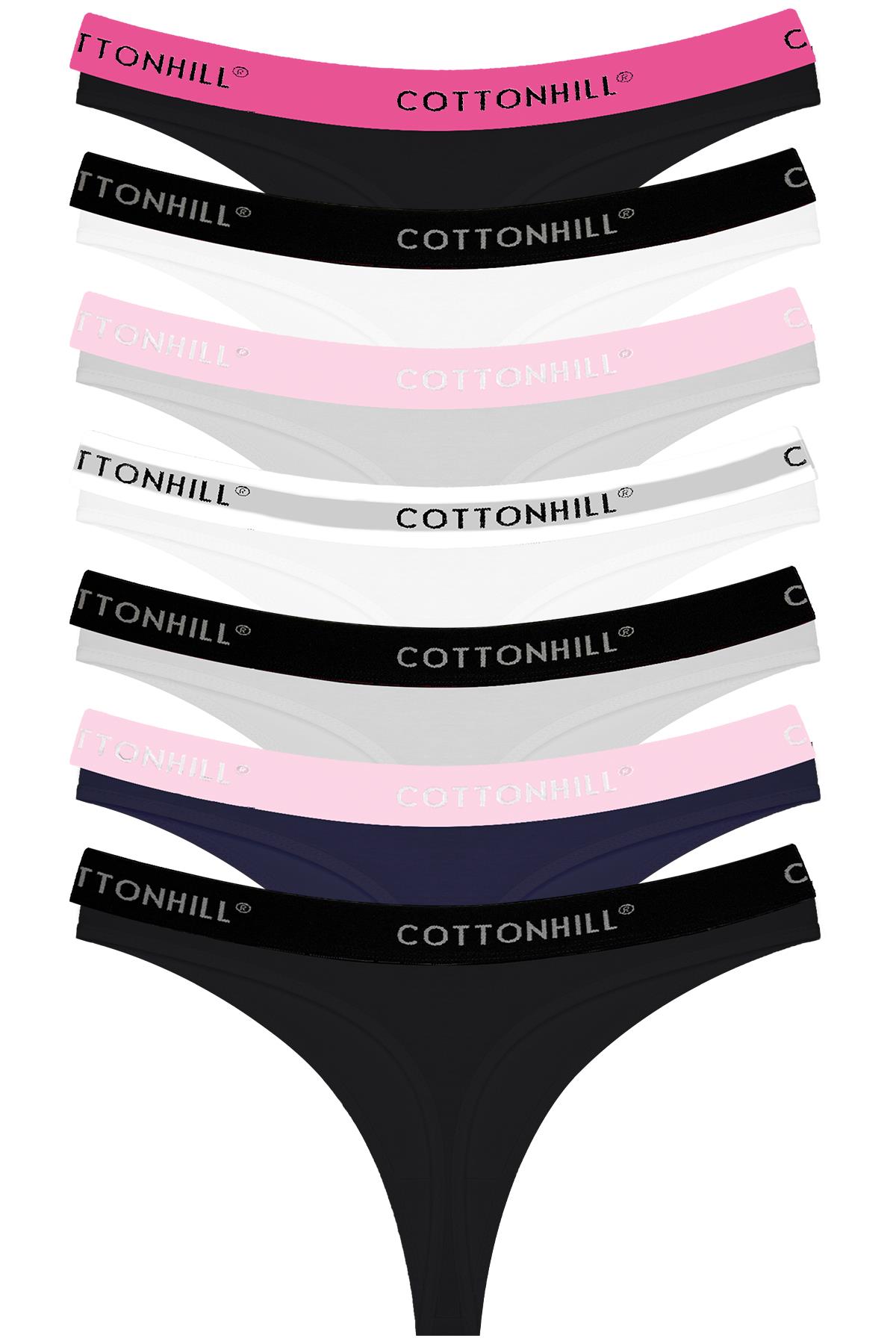 Pamuklu Basic Kadın Tanga Külot 7li Paket