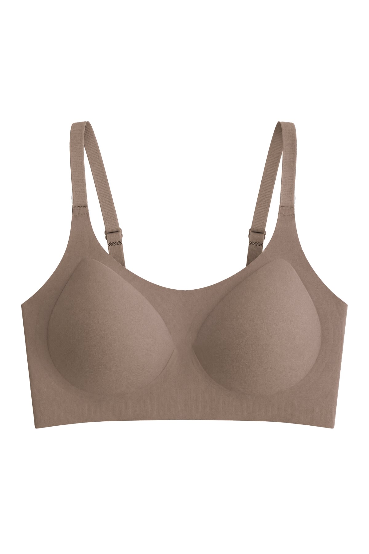 Seamless Bra - Solena | Kahverengi Lazer Kesim Dikişsiz Balensiz Toparlayıcı Kadın Sütyen