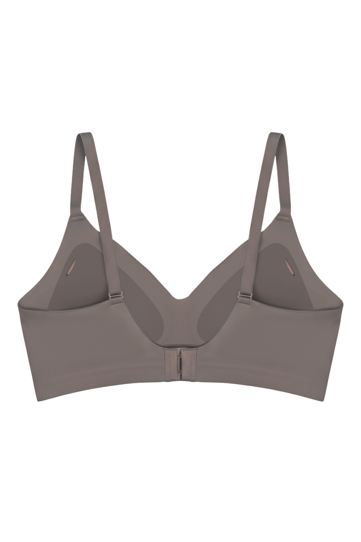 Seamless Bra - Air | Kahverengi Lazer Kesim Dikişsiz Dalga Şerit Detaylı Balensiz Kadın Sütyen