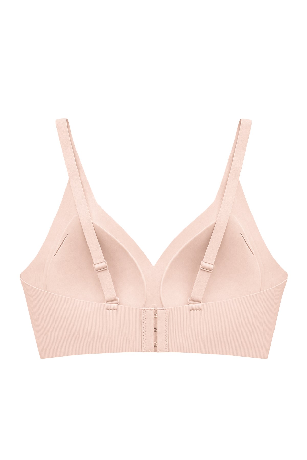 Seamless Bra - Velora | Ten Lazer Kesim Balensiz Rib Dokulu Dikişsiz Kadın Sütyen