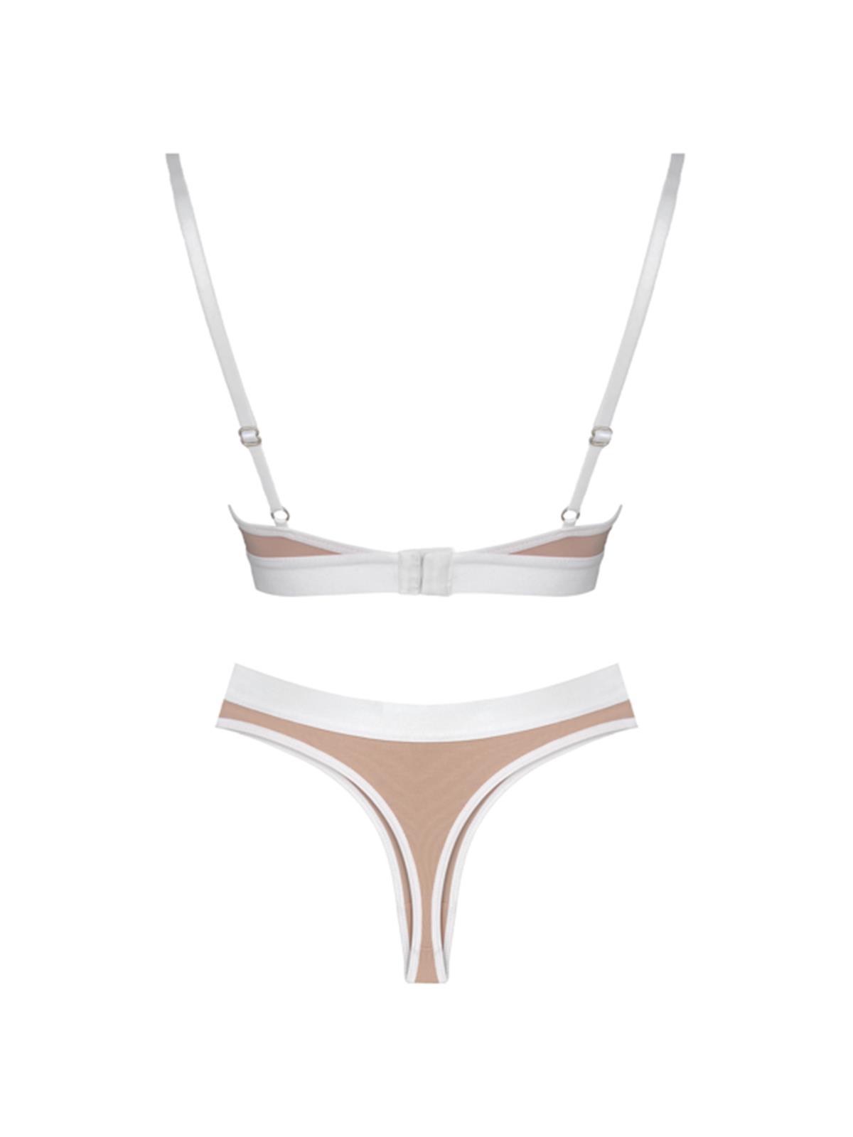 Kahverengi Pamuklu Lastik Detaylı Ayarlanabilir Askılı Kadın Sütyen Takımı