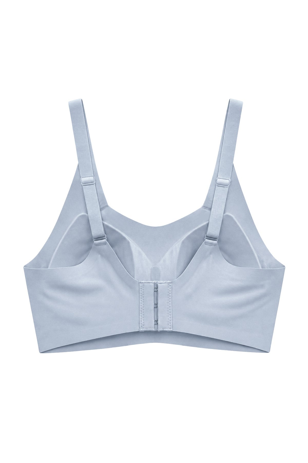 Seamless Bra - Elaris | Gri Lazer Kesim Balensiz Dekolteli Şerit Detay Dikişsiz Kadın Sütyen