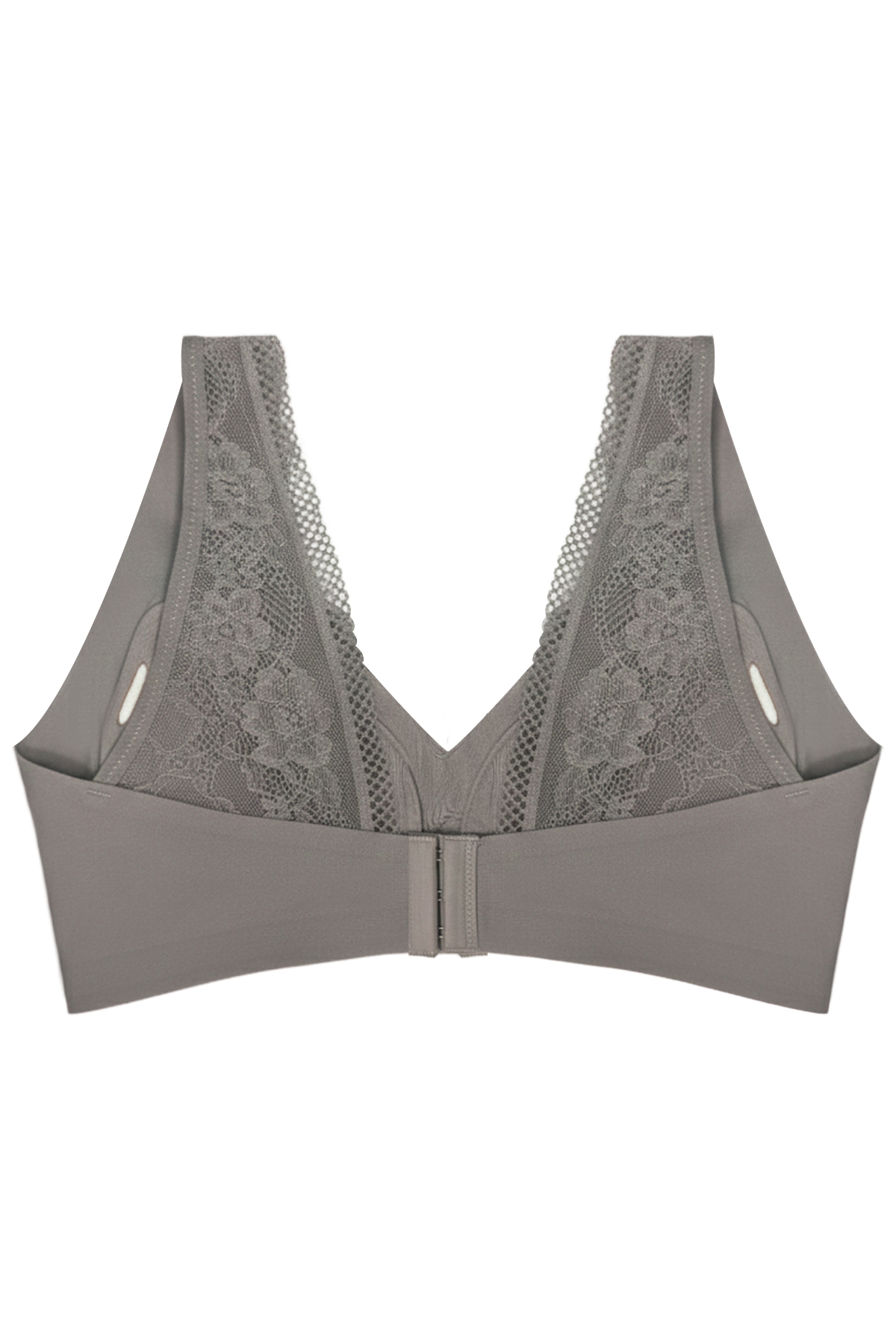Seamless Bra - Lace | Kahverengi Lazer Kesim Dikişsiz Dantel Detaylı Balensiz Kadın Sütyen