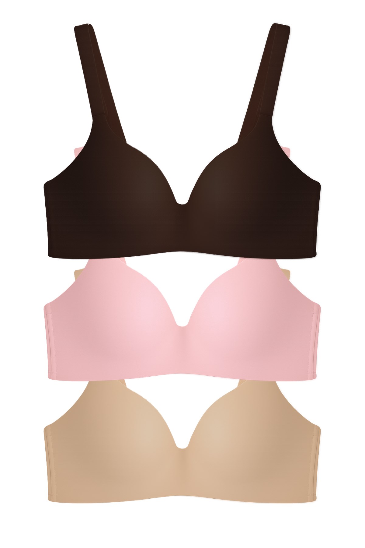 Seamless Bra - Norea | Micro Balensiz Dolgusuz Toparlayıcı Kadın Sütyen 3lü Paket