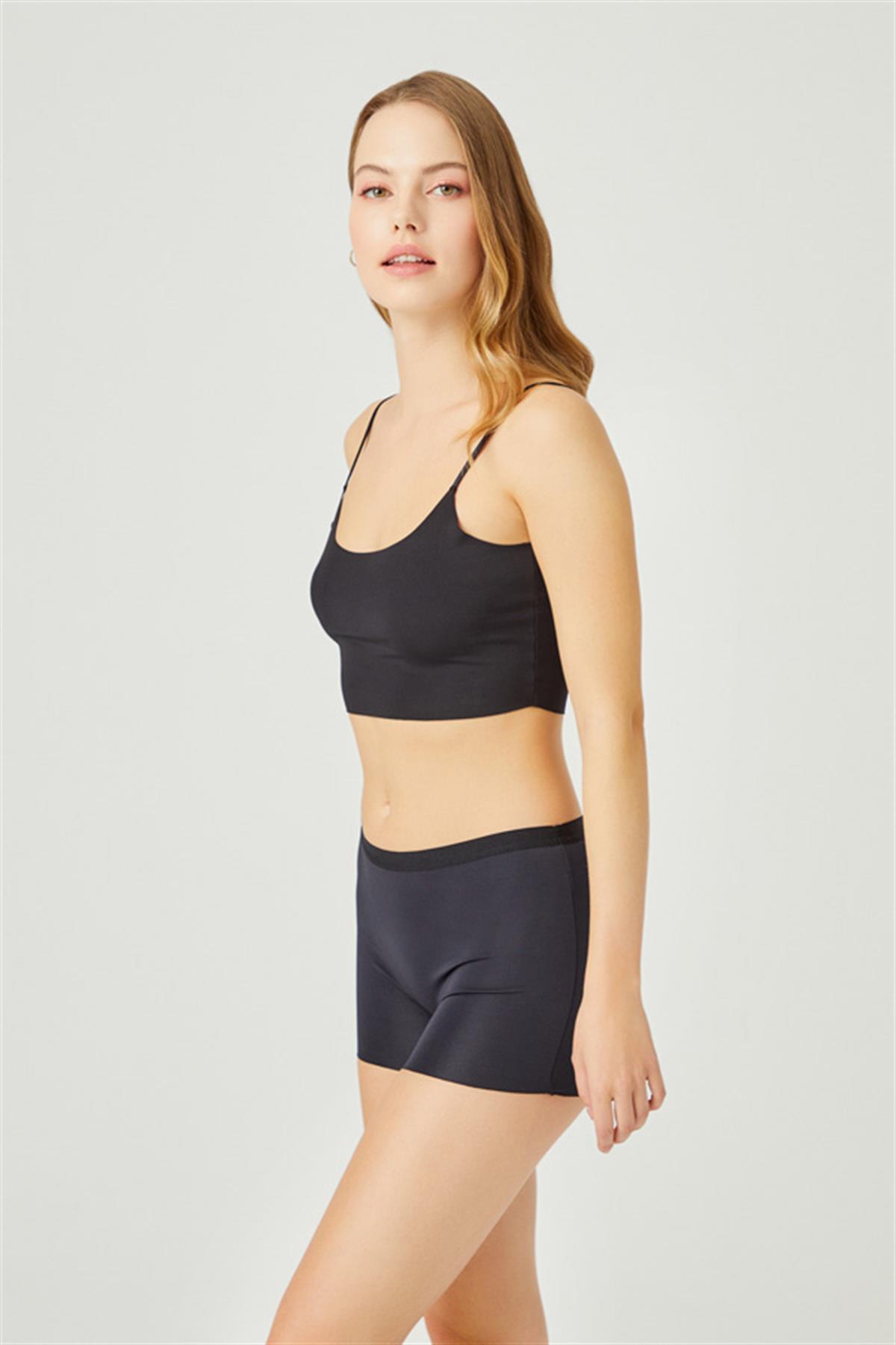 Basic Lazer Kesim Dikişsiz Kadın Boxer Külot 6lı Paket