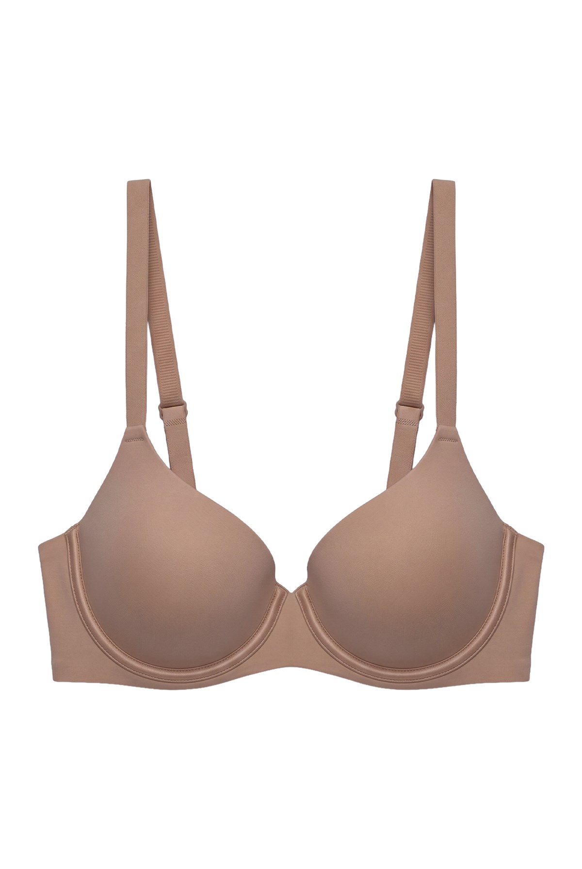 Seamless Bra - Wired | Kahverengi Lazer Kesim Dikişsiz Balenli Kadın Sütyen