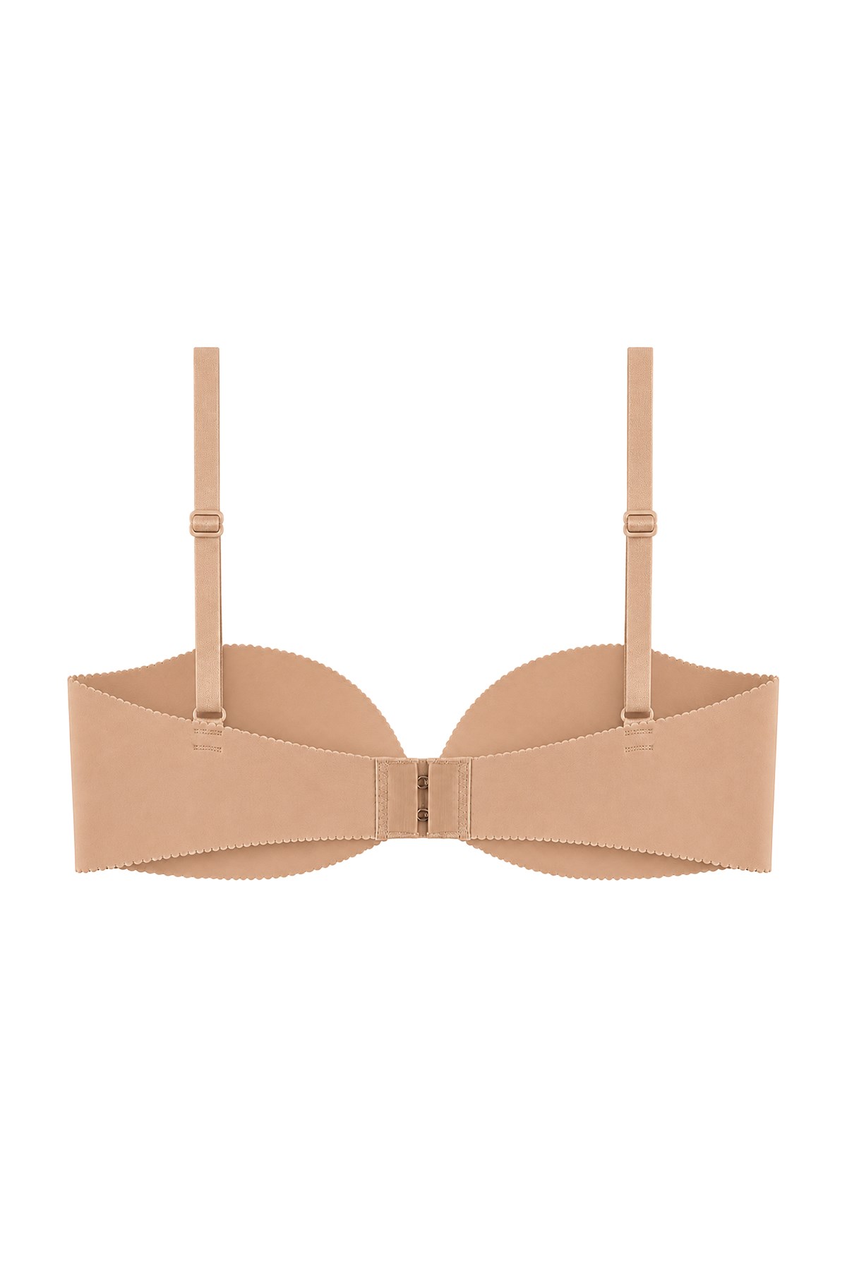 Seamless Bra - Serina | Ten Balenli Lazer Kesim Yarım Dolgulu Push Up Straplez Kadın Sütyen