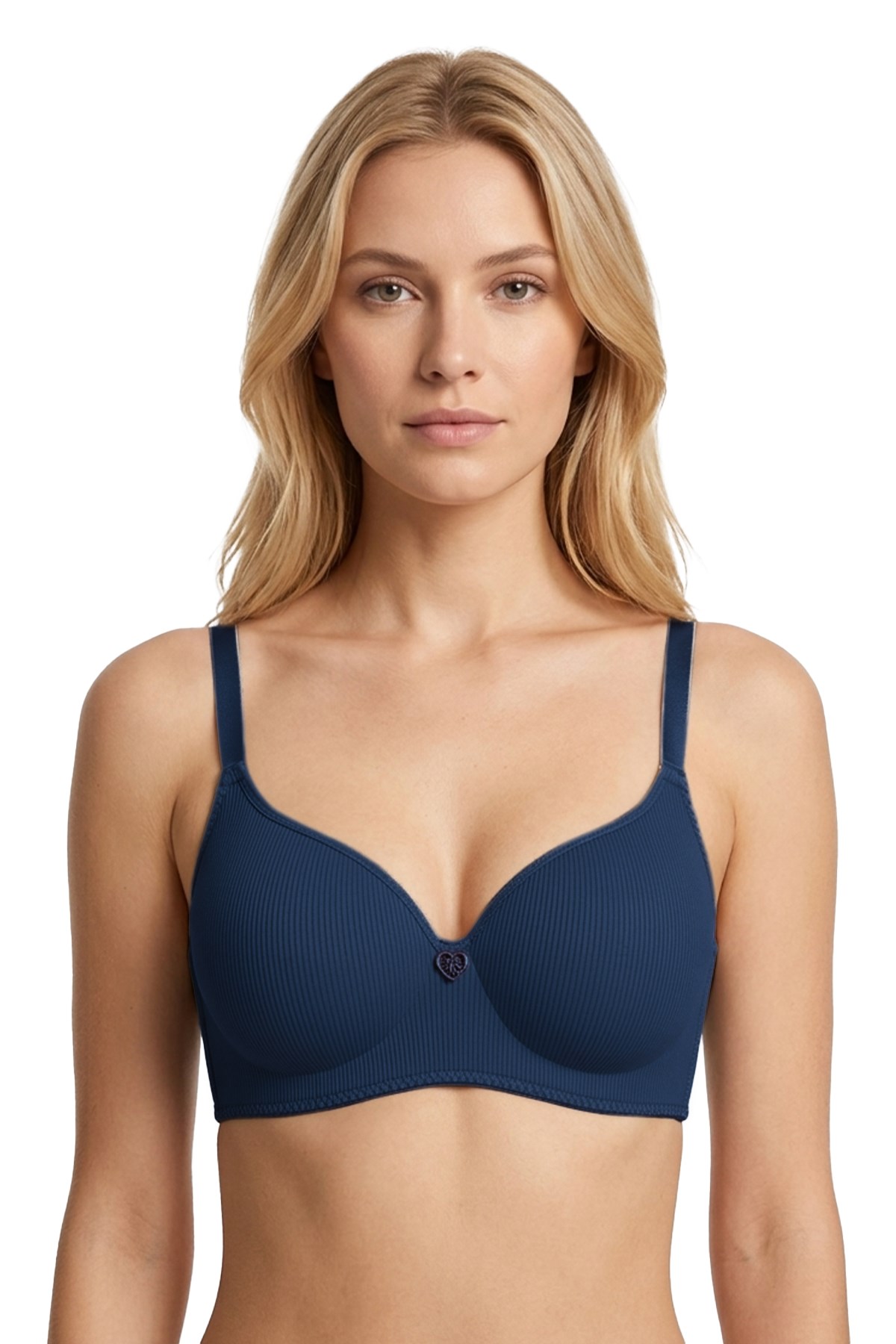 Seamless Bra - Renoa | Rib Dokulu Balensiz Doğal Form Straplez Kadın Sütyen 3lü Paket