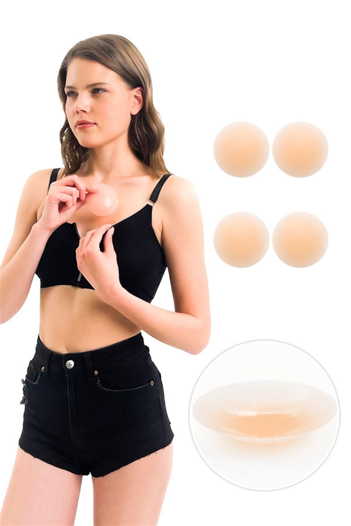 Silikon Göğüs Ucu Kapatıcı, Meme Ucu Kapatıcı 2li Paket