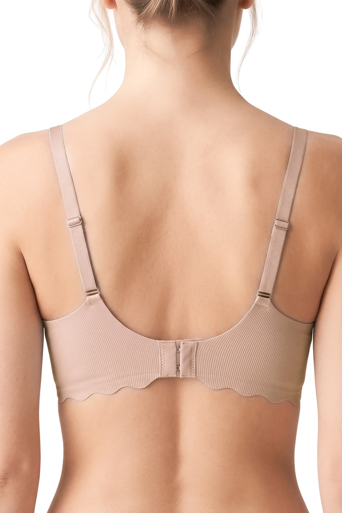 Seamless Bra - Lumera | Ten Lazer Kesim Balensiz Rib Dokulu Dalga Kesim Dikişsiz Kadın Sütyen