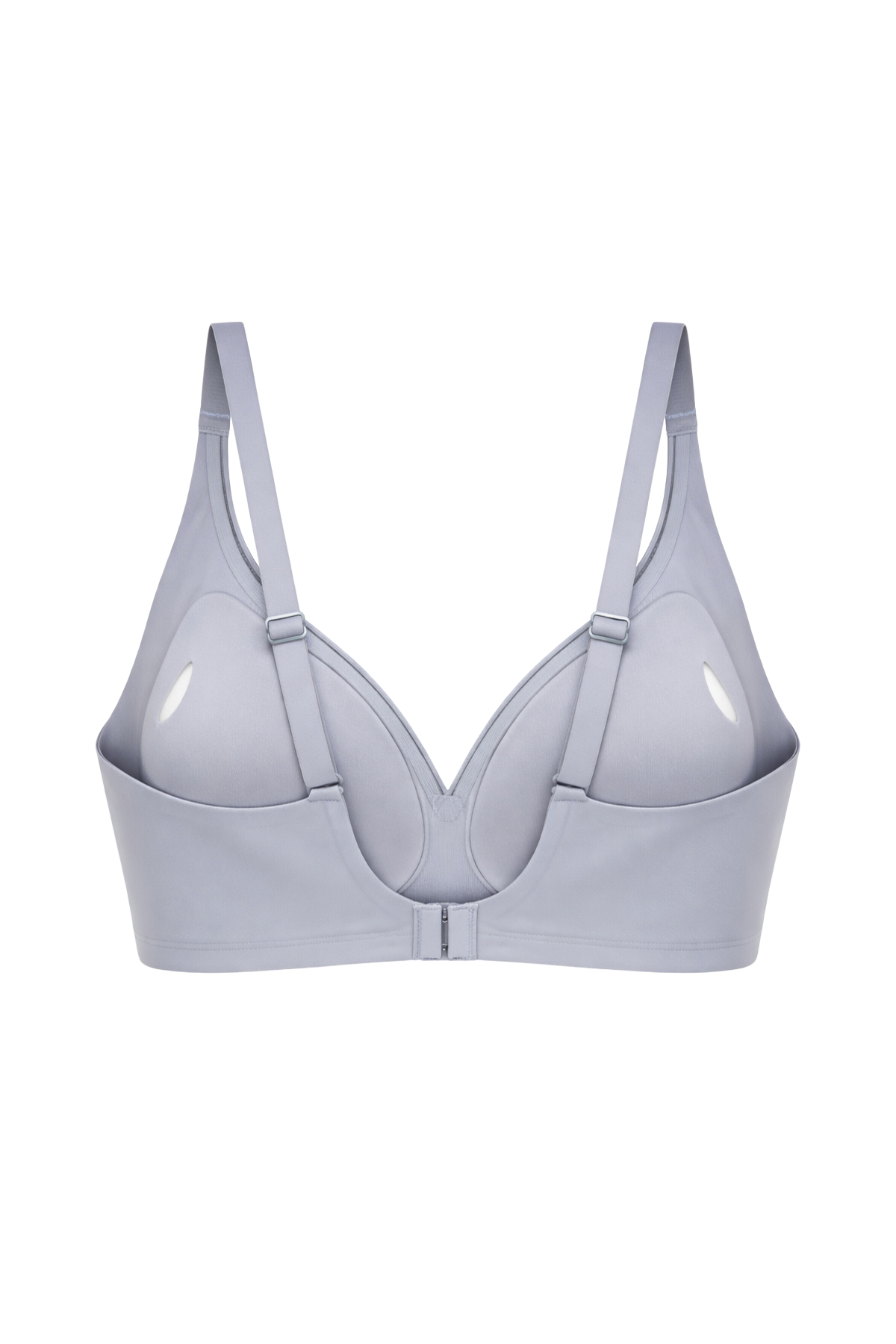 Seamless Bra - Slight | Gri Lazer Kesim Dikişsiz Dilim Detaylı Balensiz Kadın Sütyen