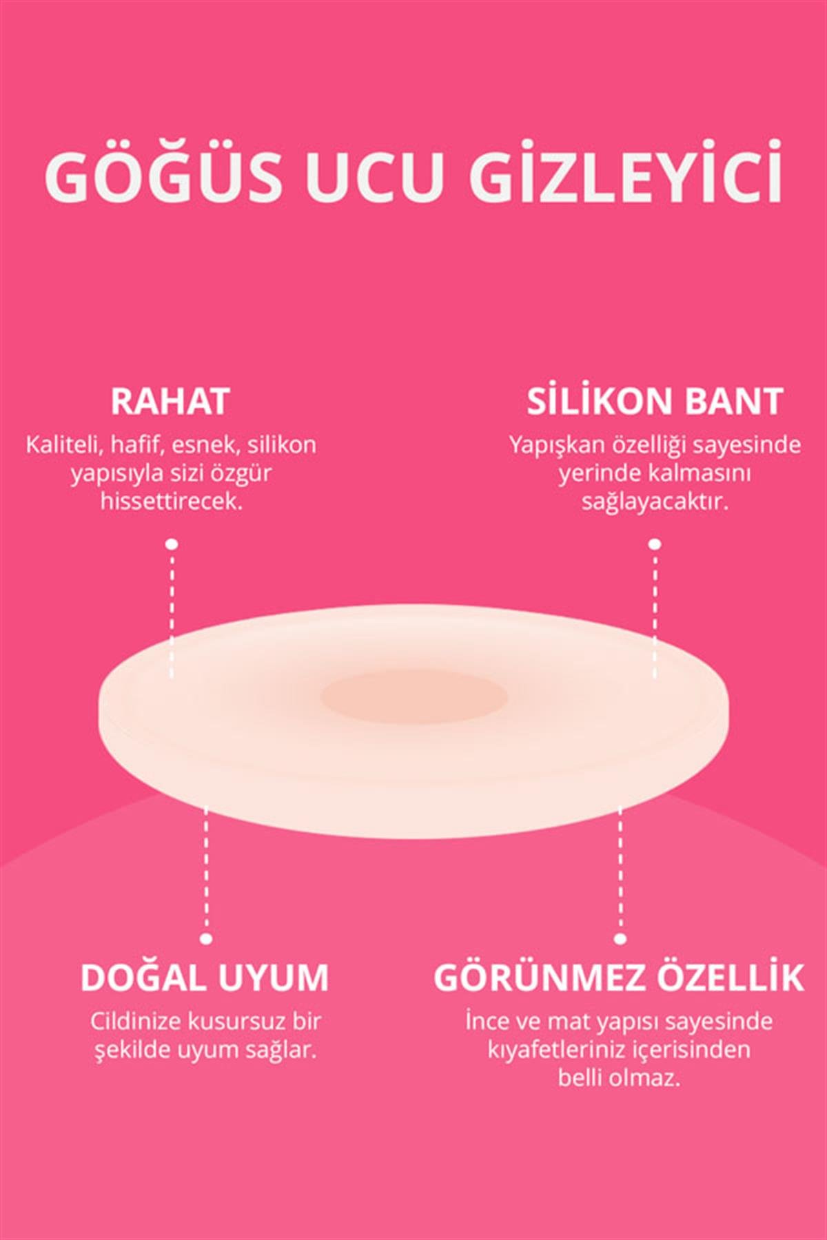 Silikon Göğüs Ucu Kapatıcı, Meme Ucu Kapatıcı