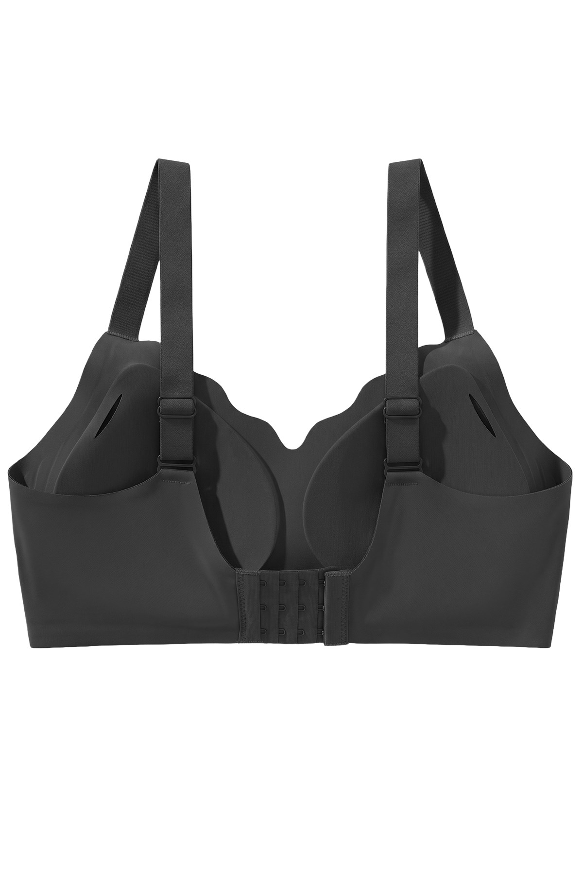 Seamless Bra - Smooth | Siyah Lazer Kesim Balensiz Ayarlanabilir Askılı Dikişsiz Kadın Sütyen