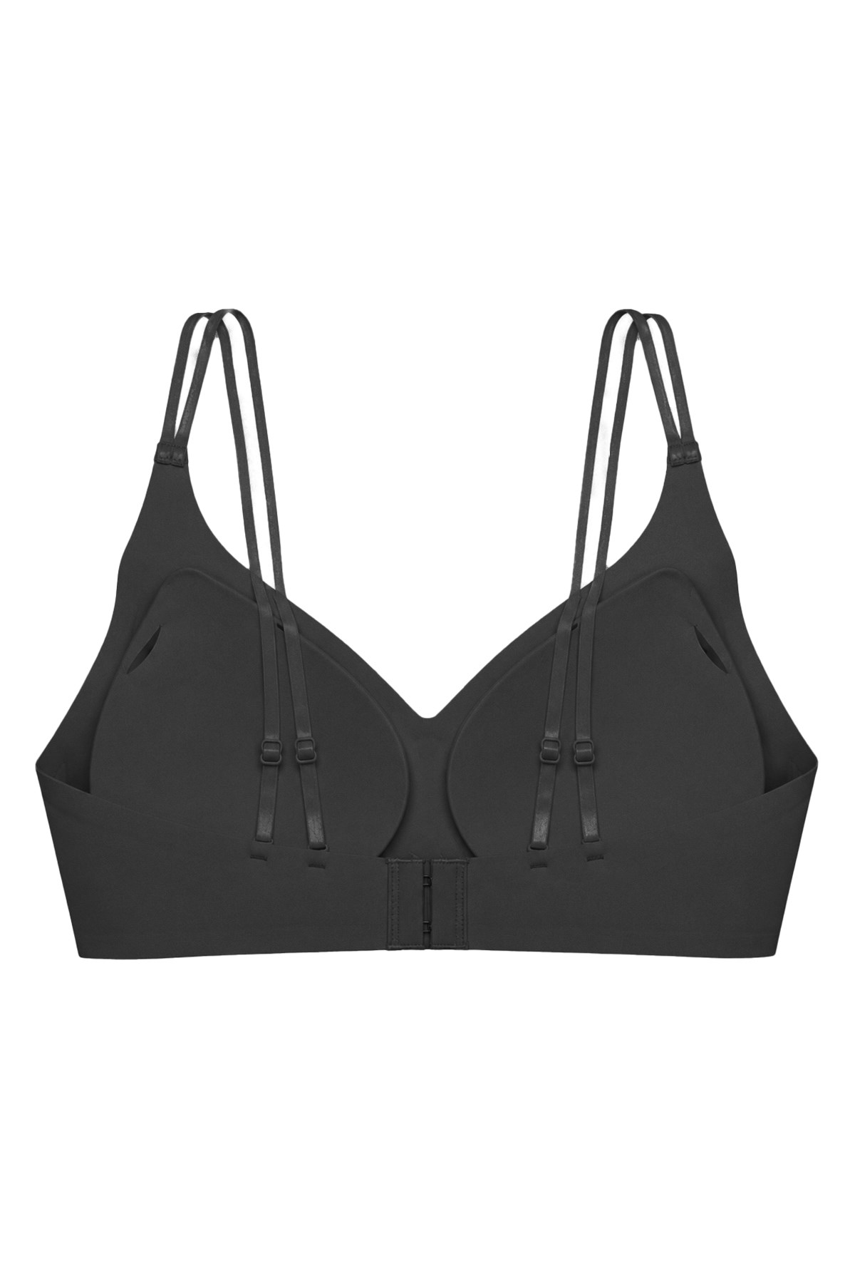 Seamless Bra - Viora | Siyah Lazer Kesim Balensiz Kontur Kabartma Detaylı Dikişsiz Kadın Sütyen