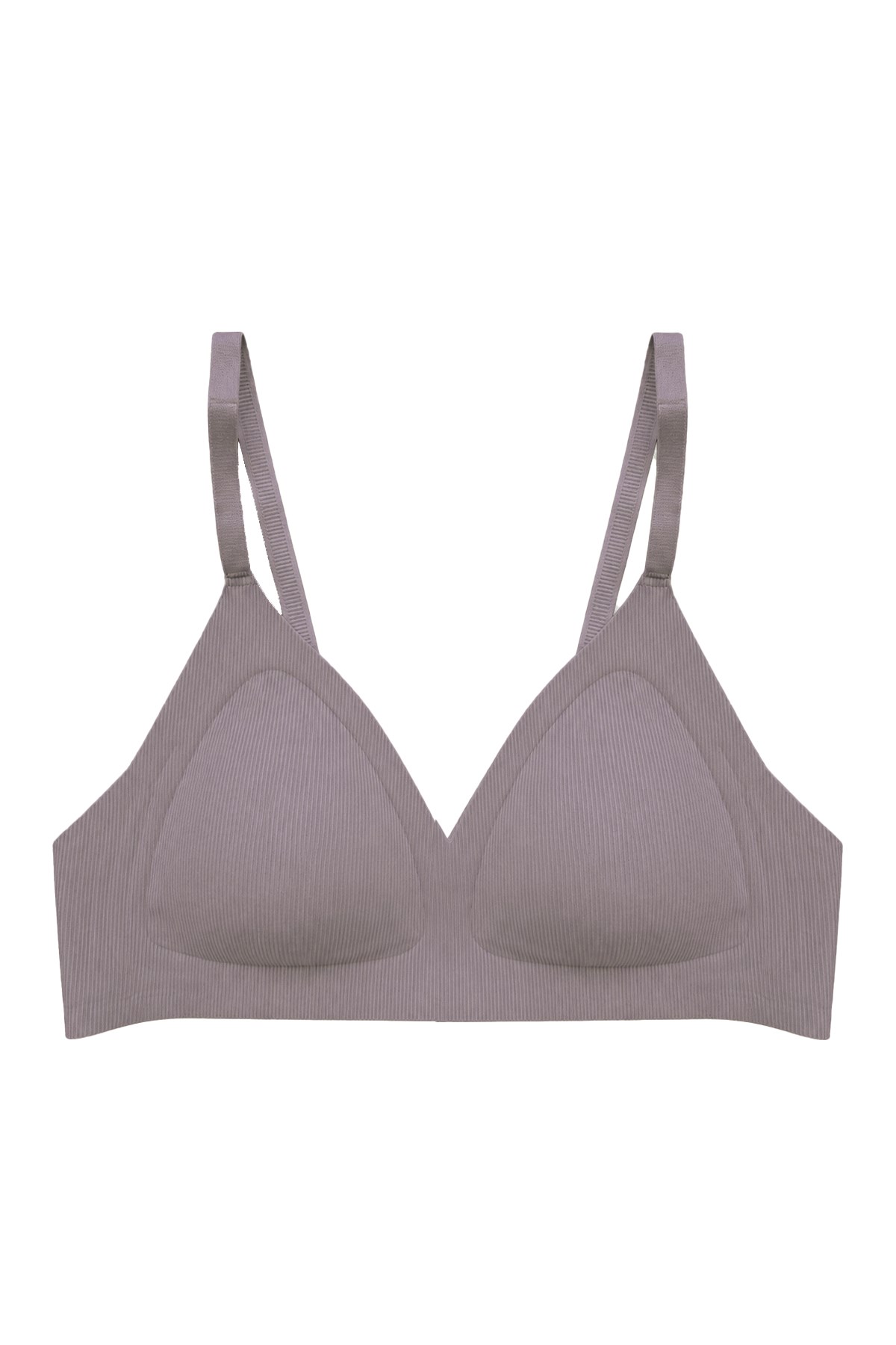 Seamless Bra - Velour | Kahverengi Lazer Kesim Balensiz Üçgen Form Dikişsiz Kadın Sütyen