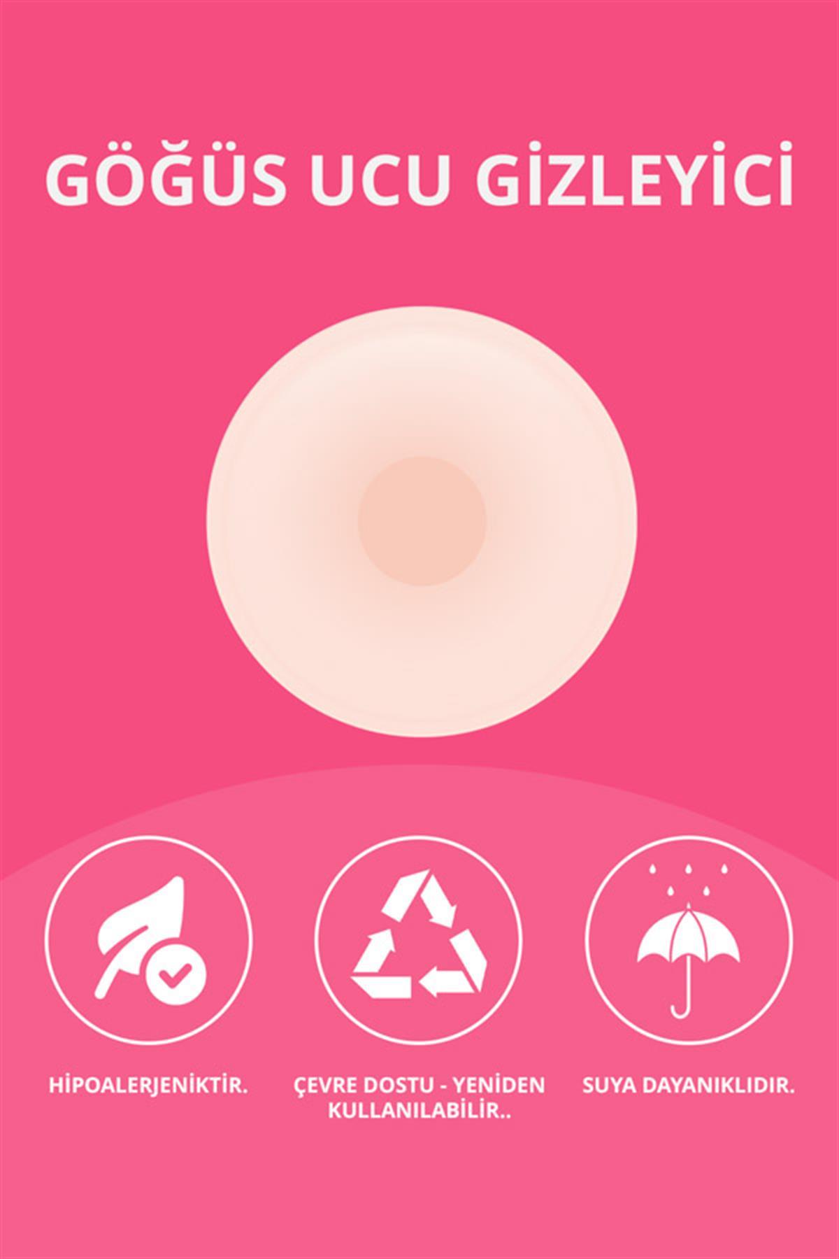 Silikon Göğüs Ucu Kapatıcı, Meme Ucu Kapatıcı 3lü Paket