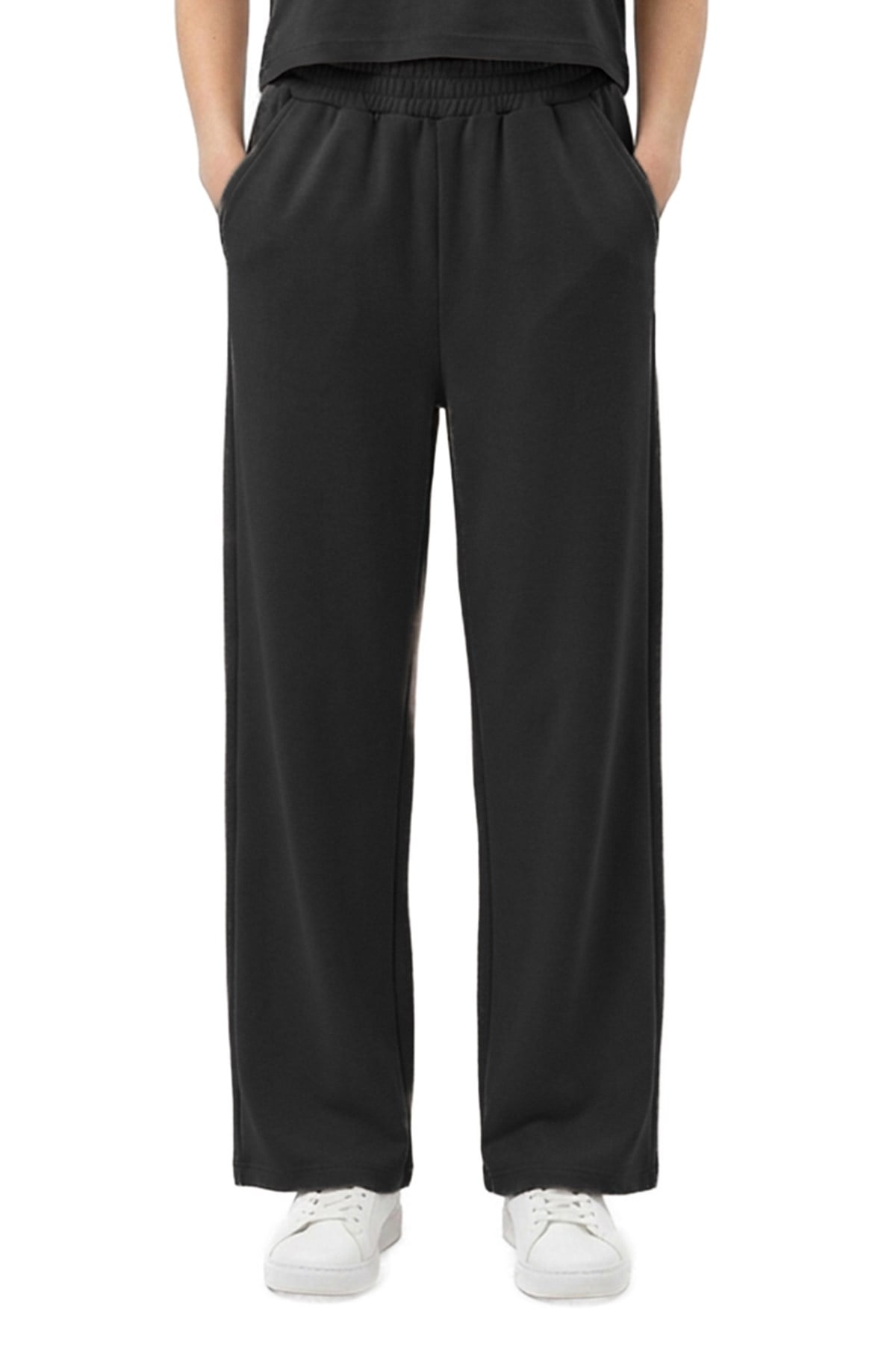 Premium - Sway Collection | Siyah Modal Kadın Pantolon Eşofman Altı