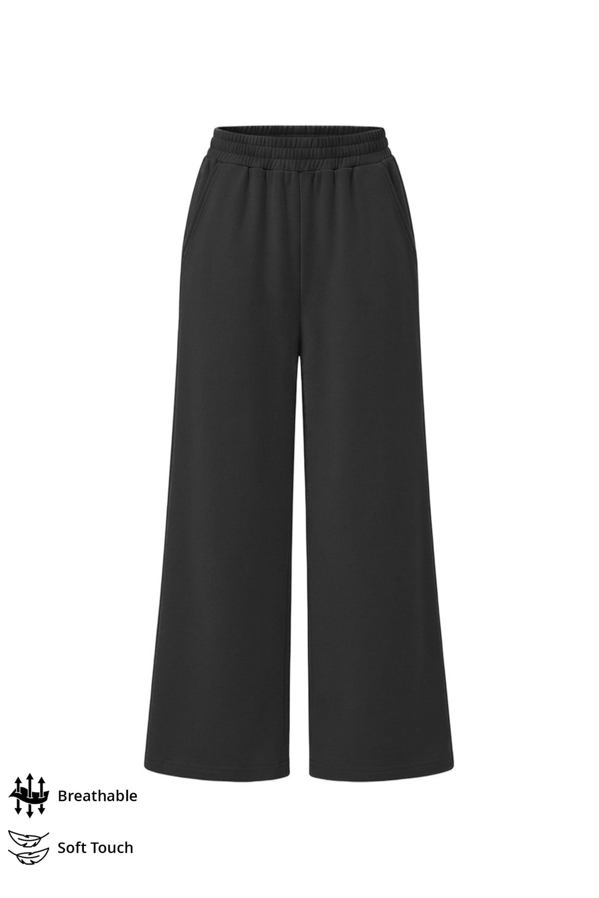 Premium - Sway Collection | Siyah Modal Kadın Pantolon Eşofman Altı