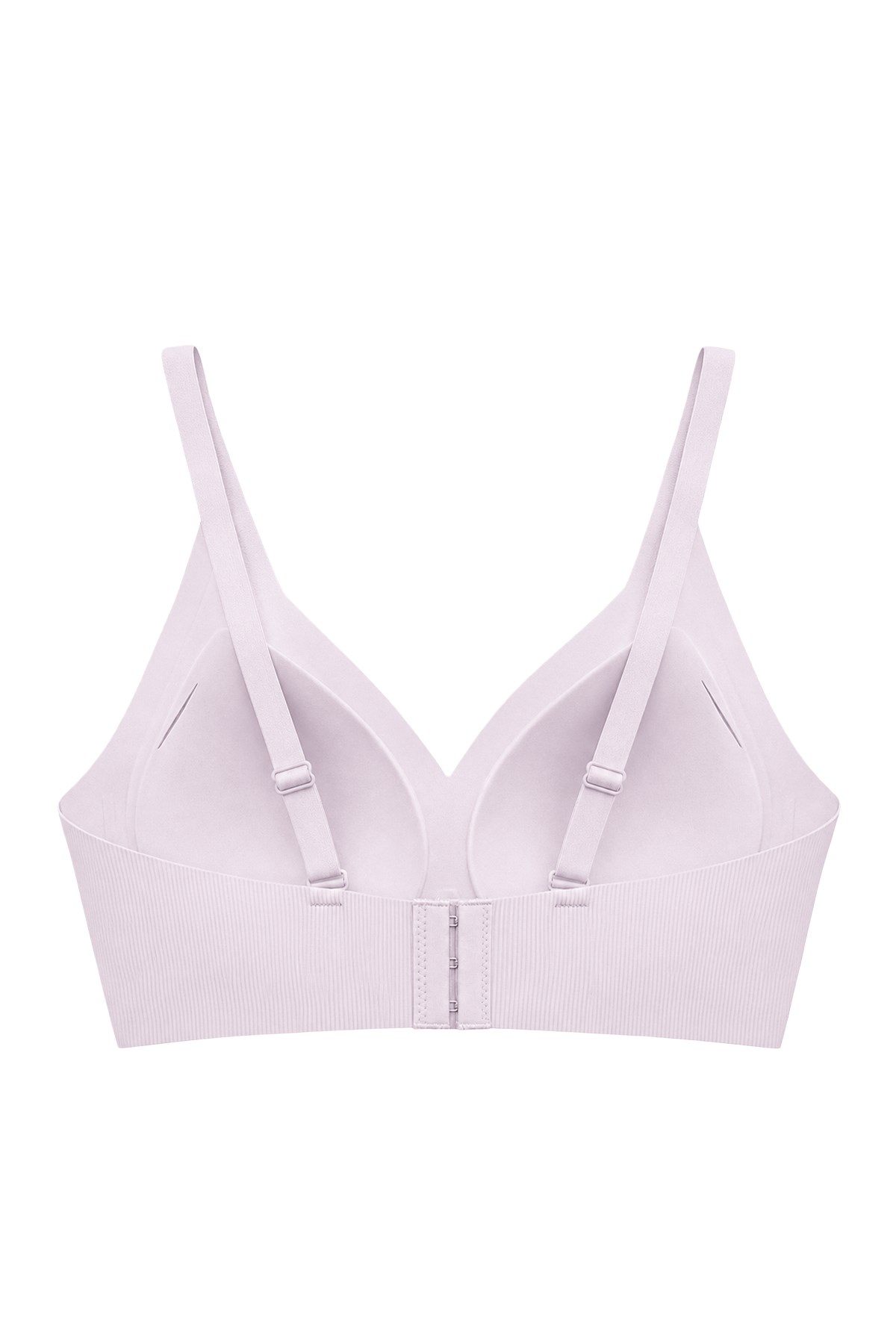 Seamless Bra - Velora | Lila Lazer Kesim Balensiz Rib Dokulu Dikişsiz Kadın Sütyen