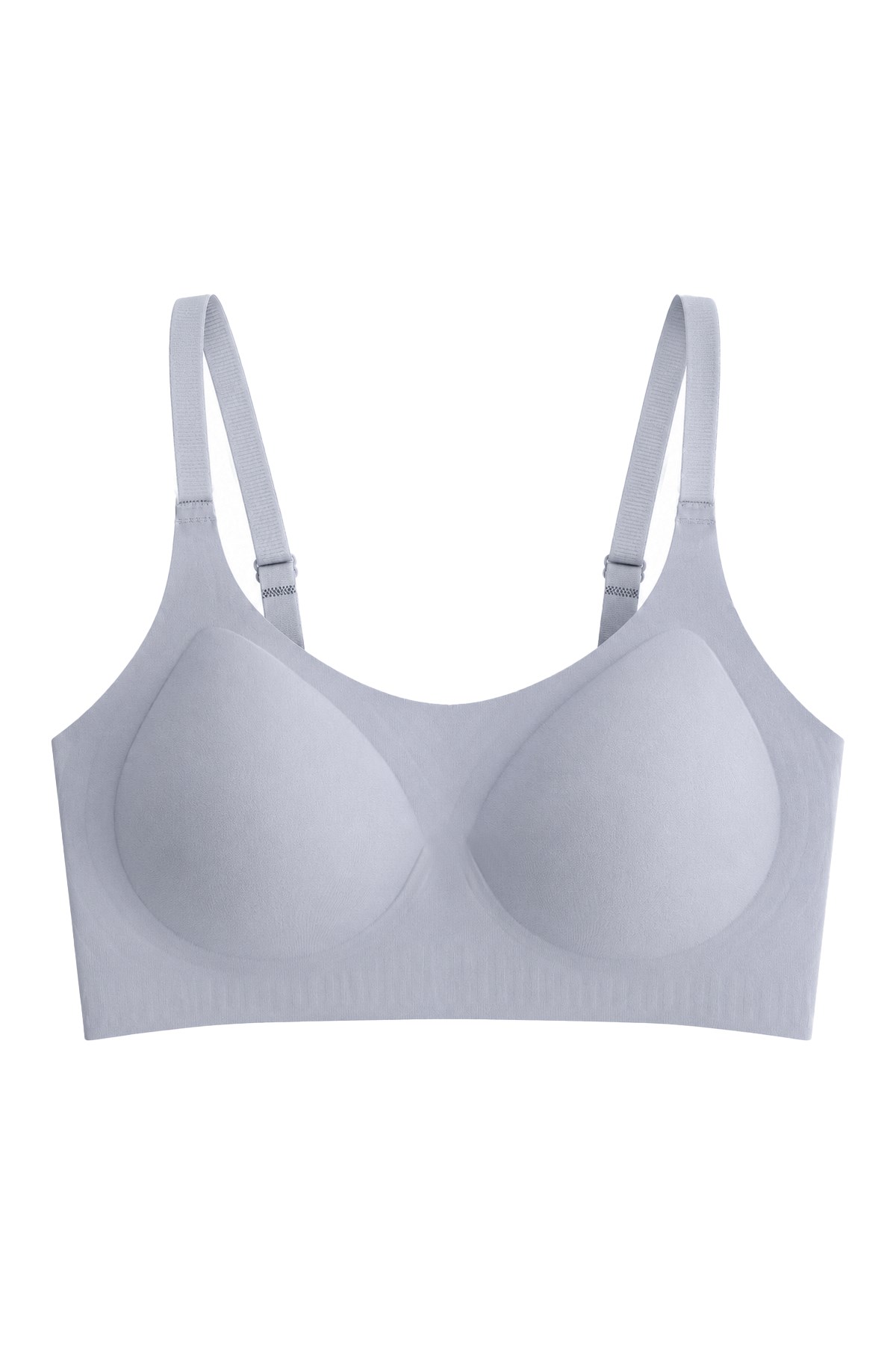 Seamless Bra - Solena | Gri Lazer Kesim Dikişsiz Balensiz Toparlayıcı Kadın Sütyen