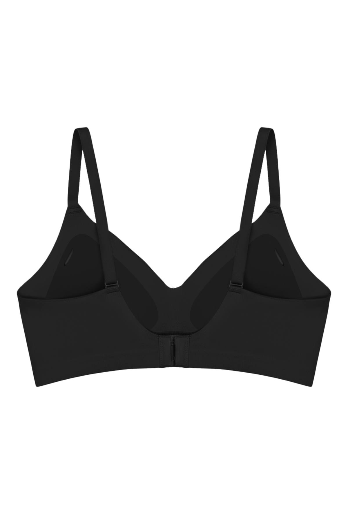 Seamless Bra - Air | Siyah Lazer Kesim Dikişsiz Dalga Şerit Detaylı Balensiz Kadın Sütyen