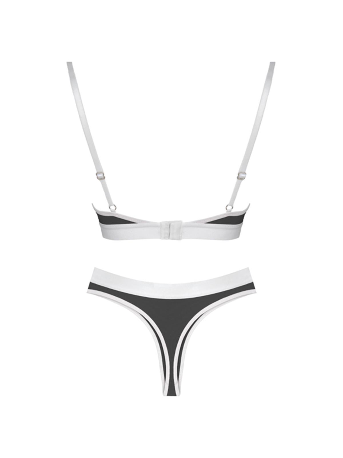 Siyah Pamuklu Lastik Detaylı Ayarlanabilir Askılı Kadın Sütyen Takımı
