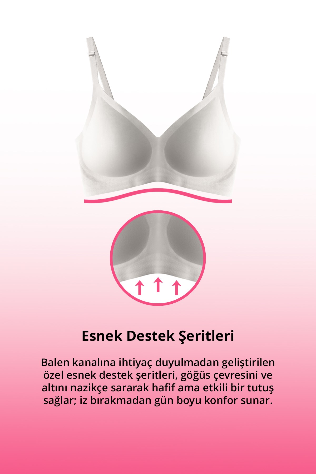 Seamless Bra - Soft | Lazer Kesim Balensiz Ayarlanabilir Askılı Dikişsiz Kadın Sütyen 2li Paket-6