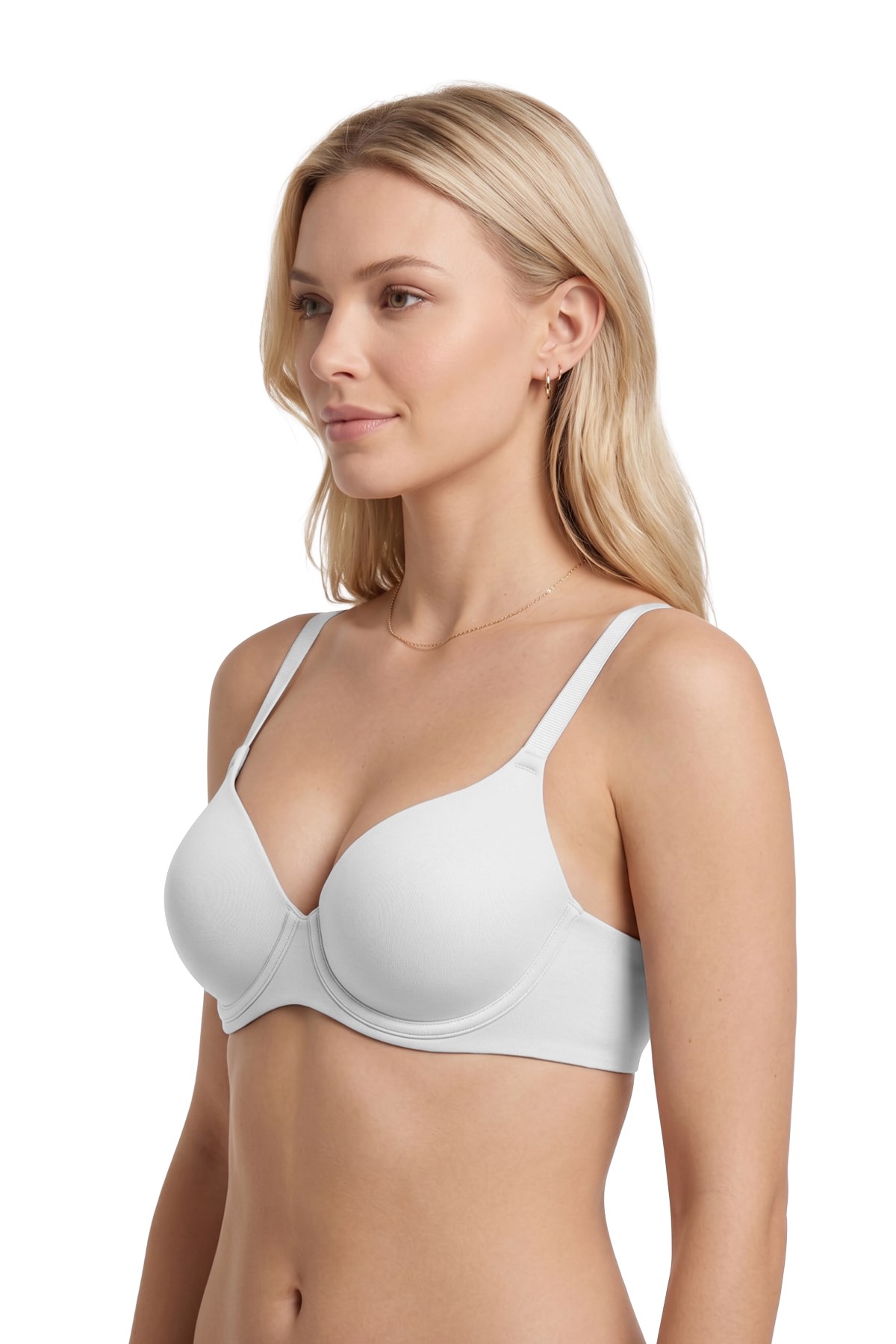 Seamless Bra - Wired | Beyaz Lazer Kesim Dikişsiz Balenli Kadın Sütyen