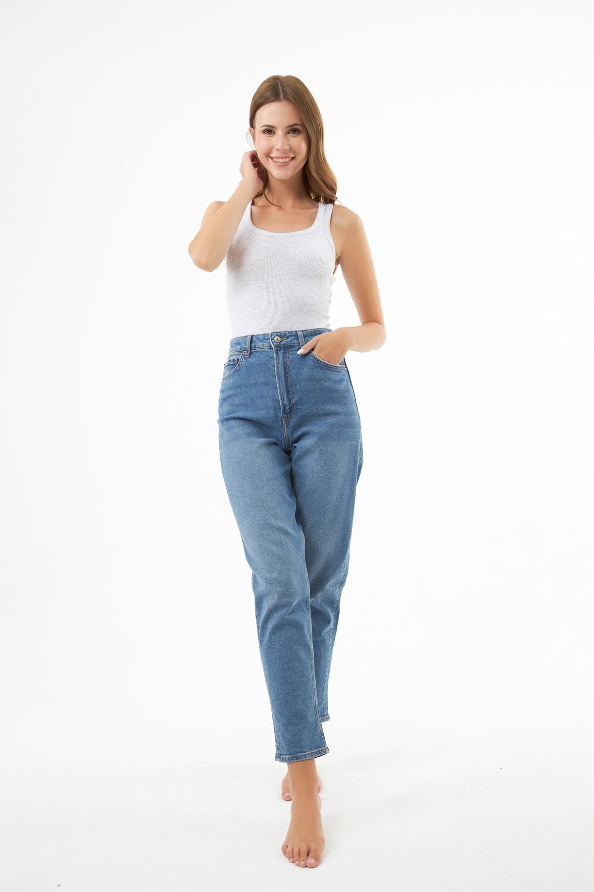 Gri Pamuklu Kalın Askılı Fitilli Kadın Atlet