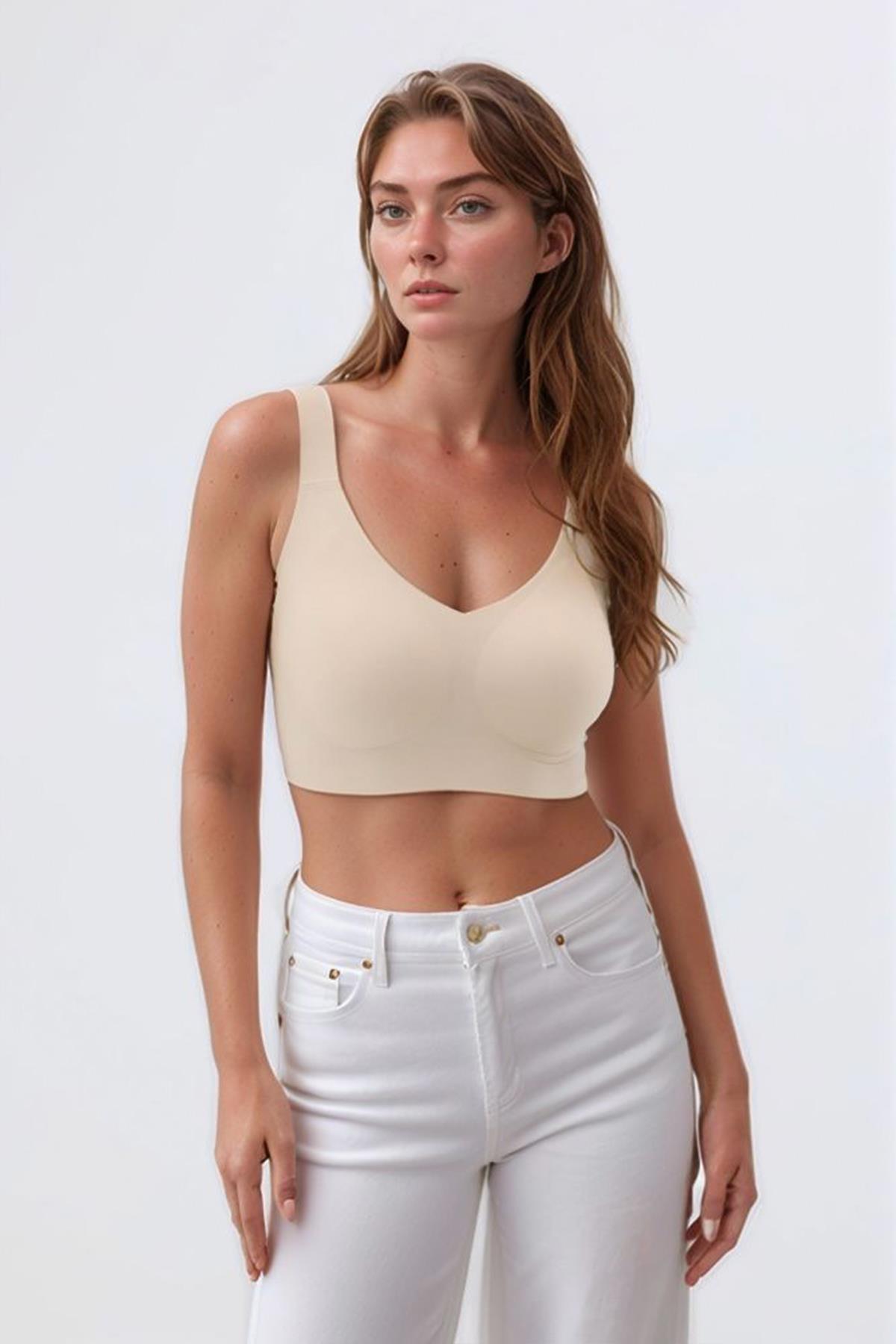 Seamless Bra - Curve | Ten Lazer Kesim Dikişsiz Toparlayıcı Büyük Beden Kadın Sütyen