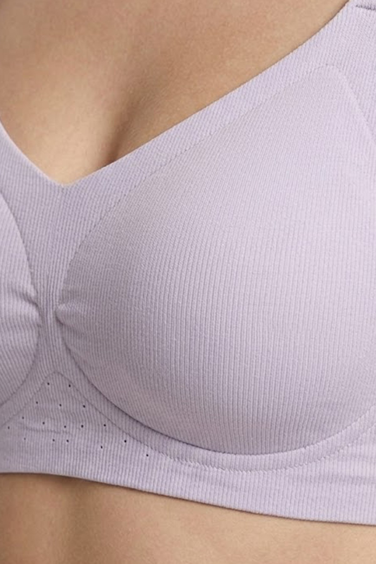Seamless Bra - Alure | Lila Lazer Kesim Balensiz Perfore Detaylı Dikişsiz Kadın Sütyen