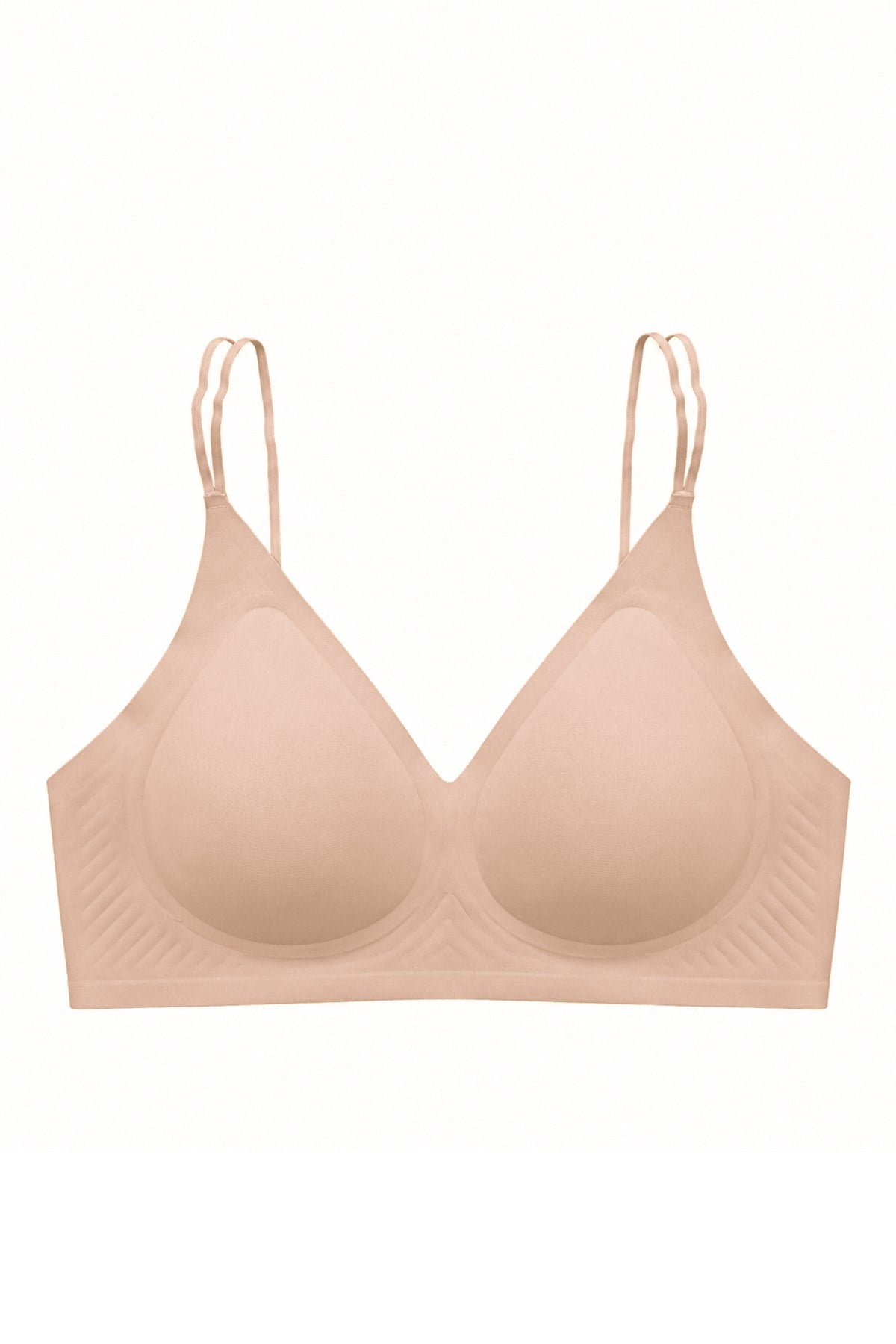 Seamless Bra - Viora | Ten Lazer Kesim Balensiz Kontur Kabartma Detaylı Dikişsiz Kadın Sütyen