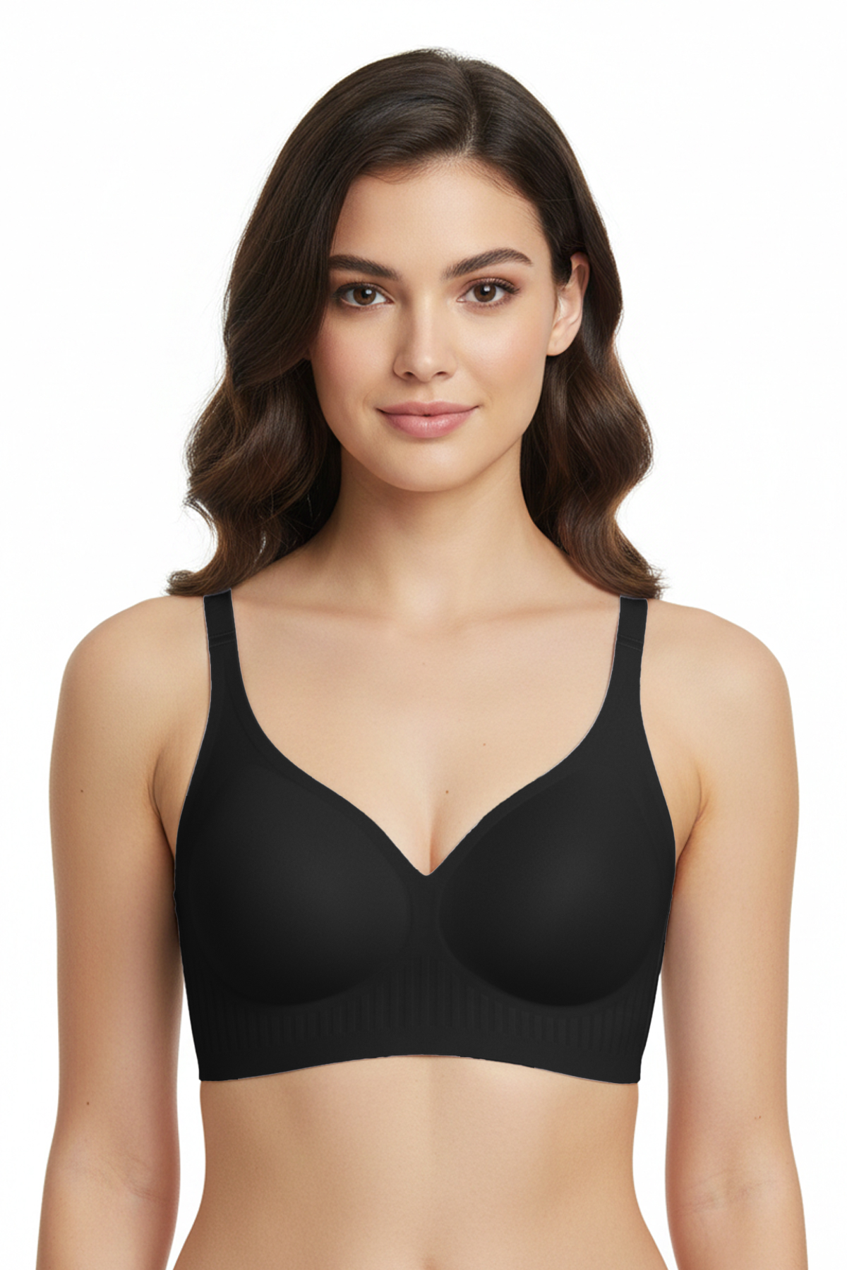 Seamless Bra - Slight | Lazer Kesim Dikişsiz Dilim Detaylı Balensiz Kadın Sütyen 3lü Paket-2