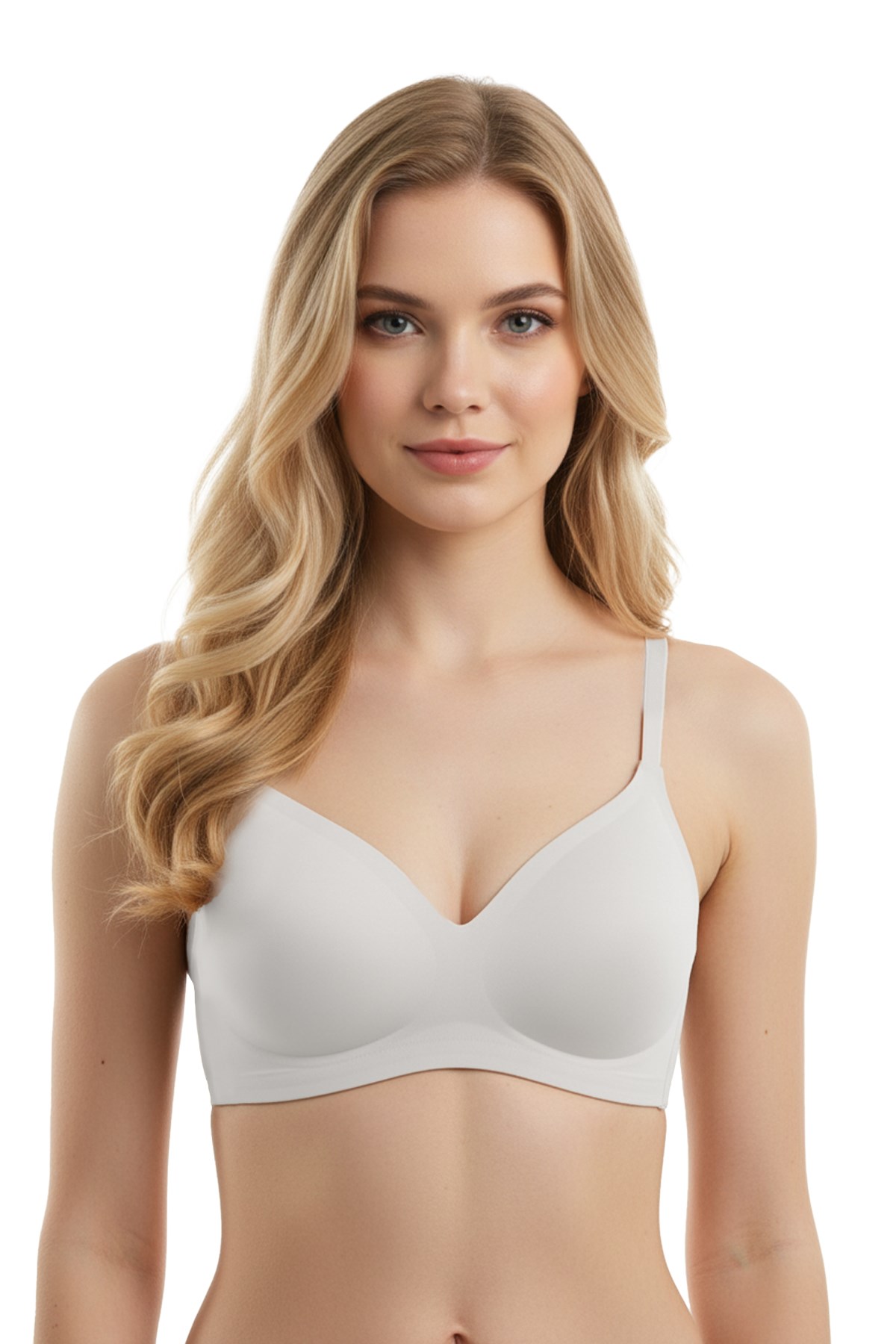 Seamless Bra - Soft | Lazer Kesim Balensiz Ayarlanabilir Askılı Dikişsiz Kadın Sütyen 2li Paket-6