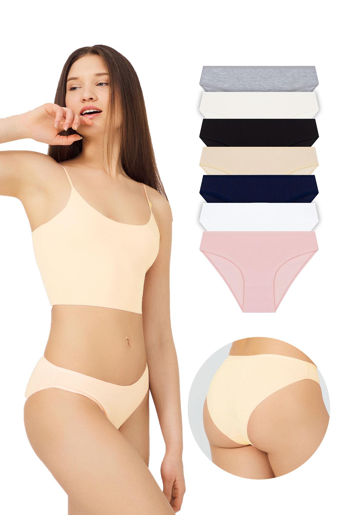 Basic Pamuklu Kadın Bikini Külot 7li Paket
