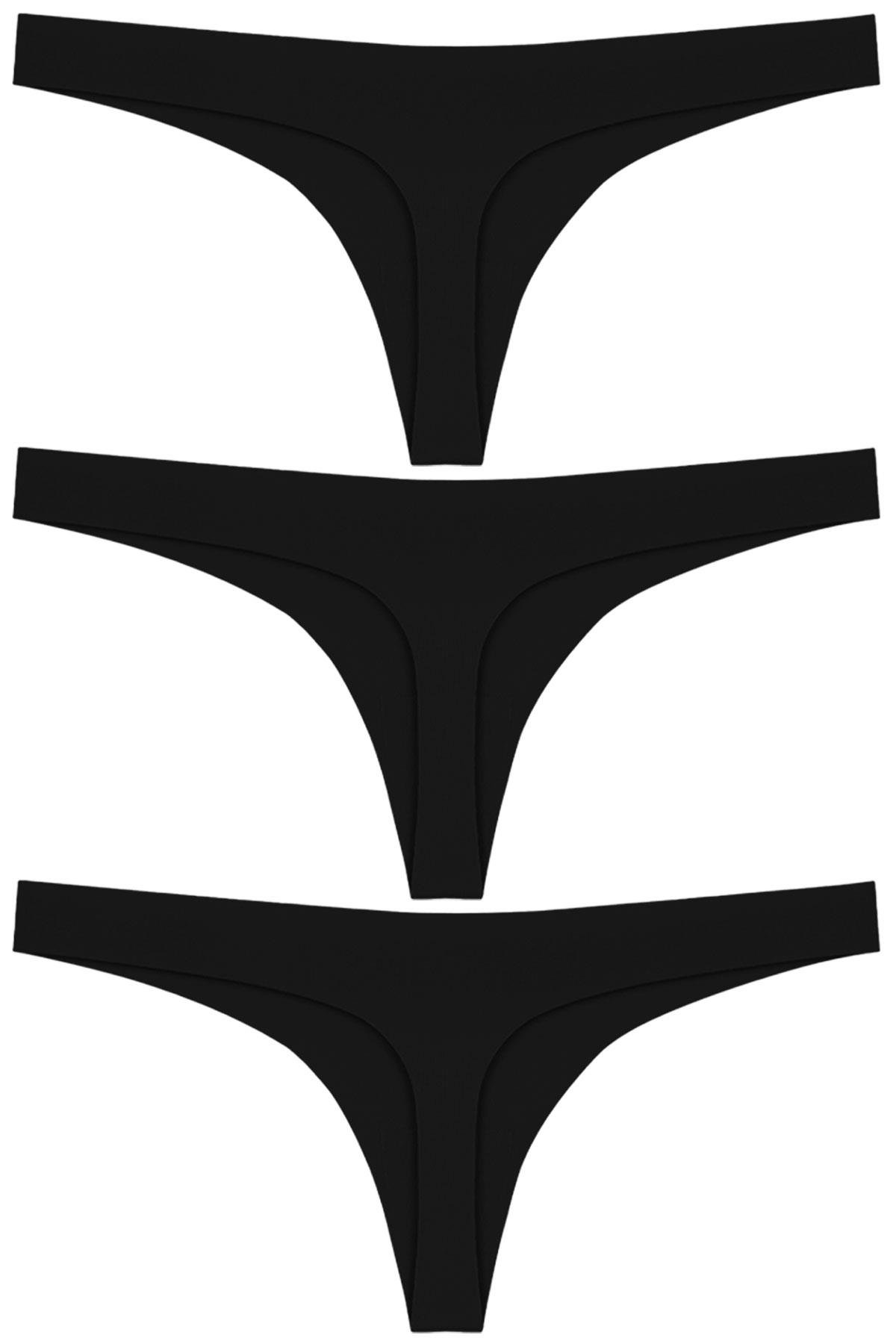 Basic Lazer Kesim Tanga Külot 3lü Paket - 5