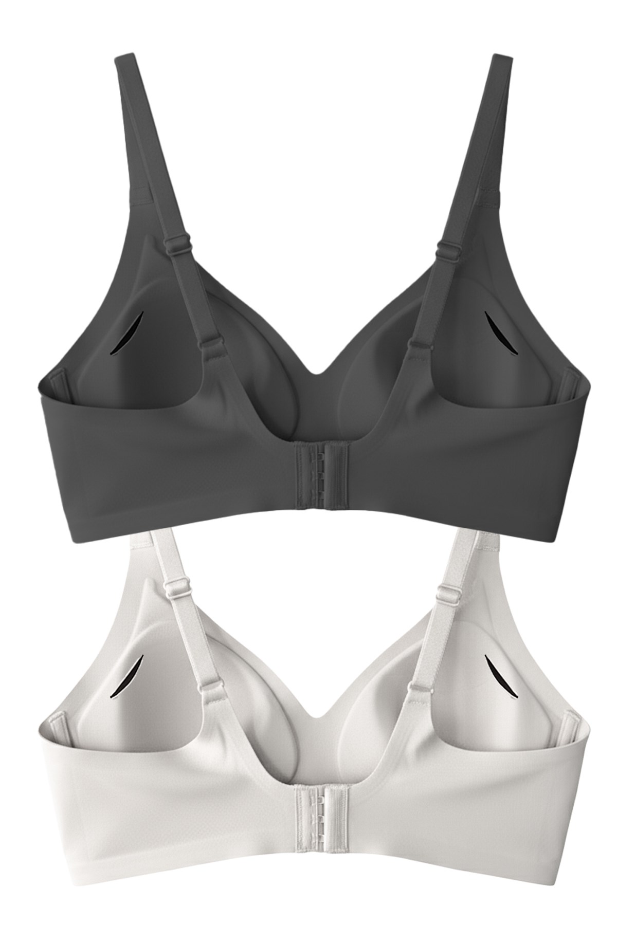 Seamless Bra - Soft | Lazer Kesim Balensiz Ayarlanabilir Askılı Dikişsiz Kadın Sütyen 2li Paket-6